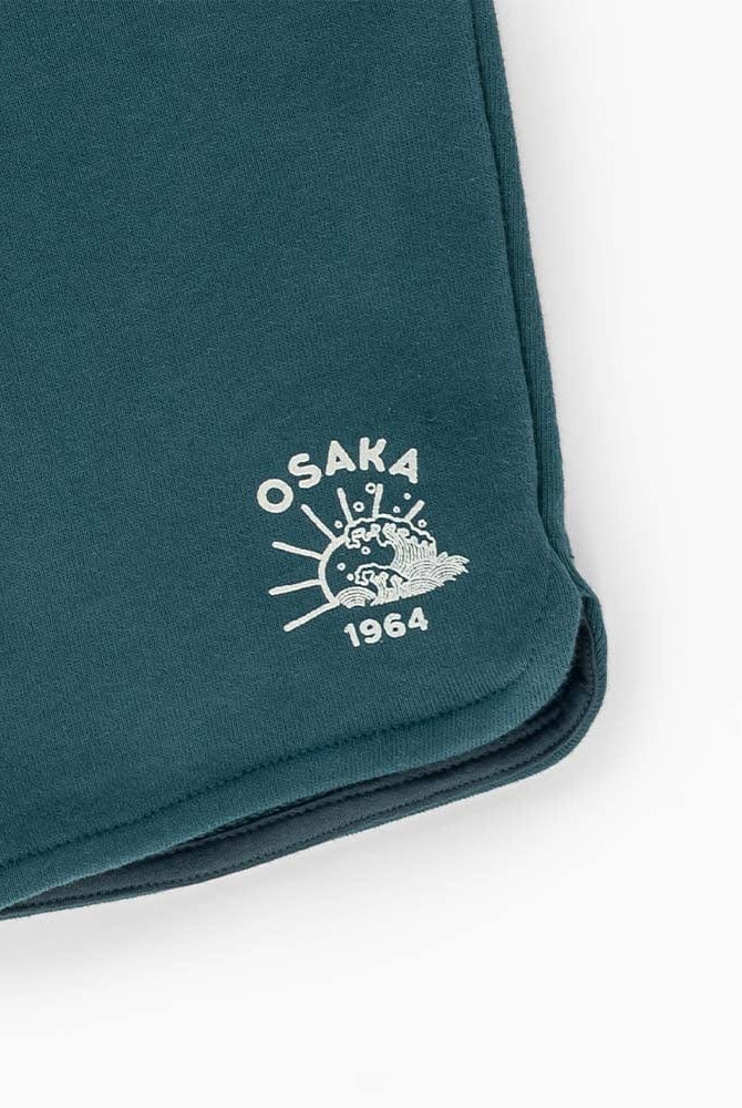 جينجرسنابس شورت ولادي سادة برباط على الخصر طويل أخضر/رمادي