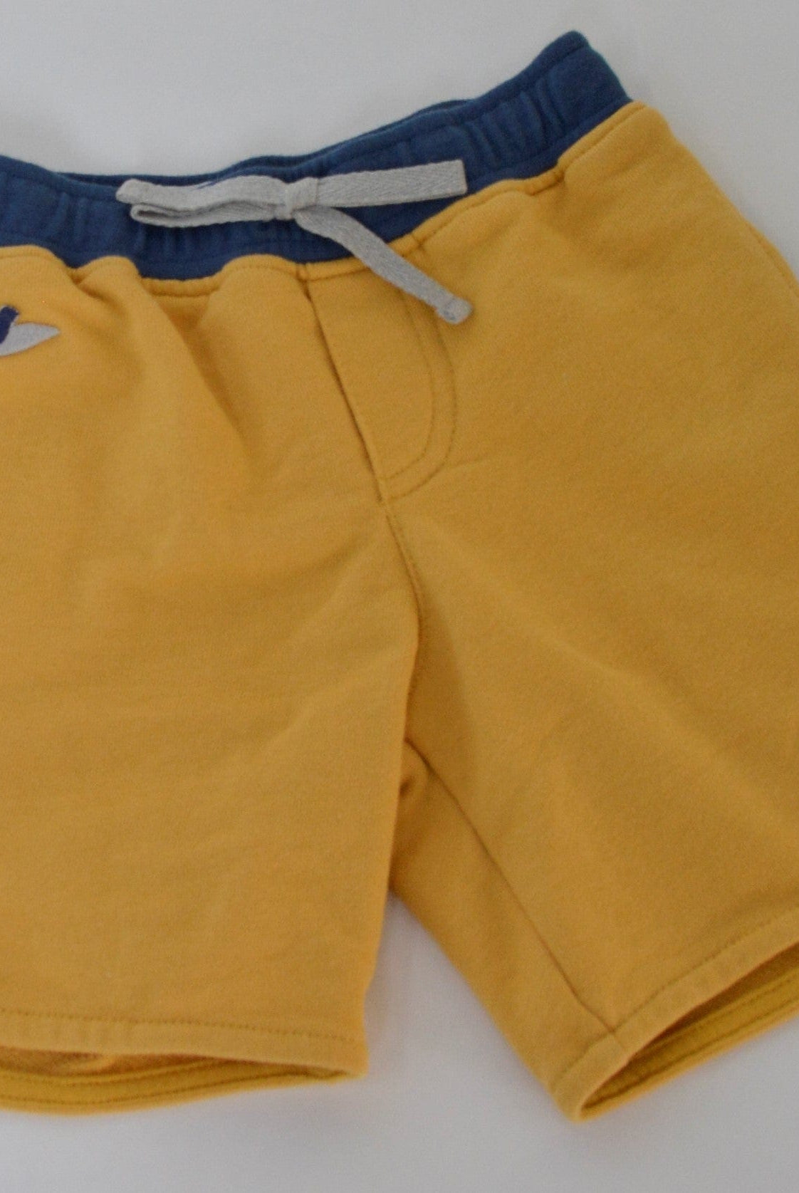 جينجرسنابس شورت ولادي قطن قصير أصفر/أزرق داكن
