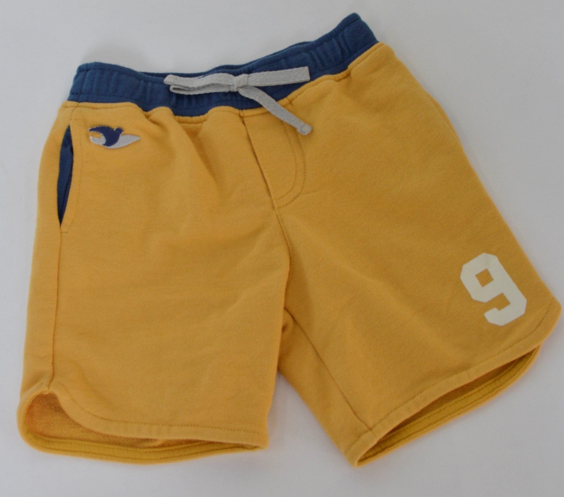 جينجرسنابس شورت ولادي قطن قصير أصفر/أزرق داكن