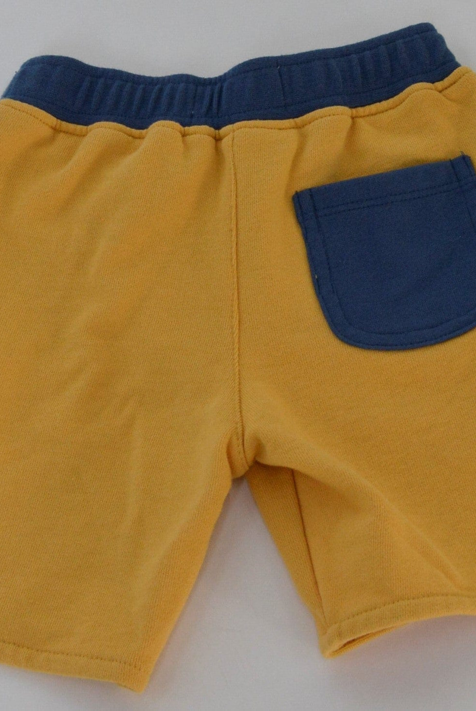 جينجرسنابس شورت ولادي قطن قصير أصفر/أزرق داكن