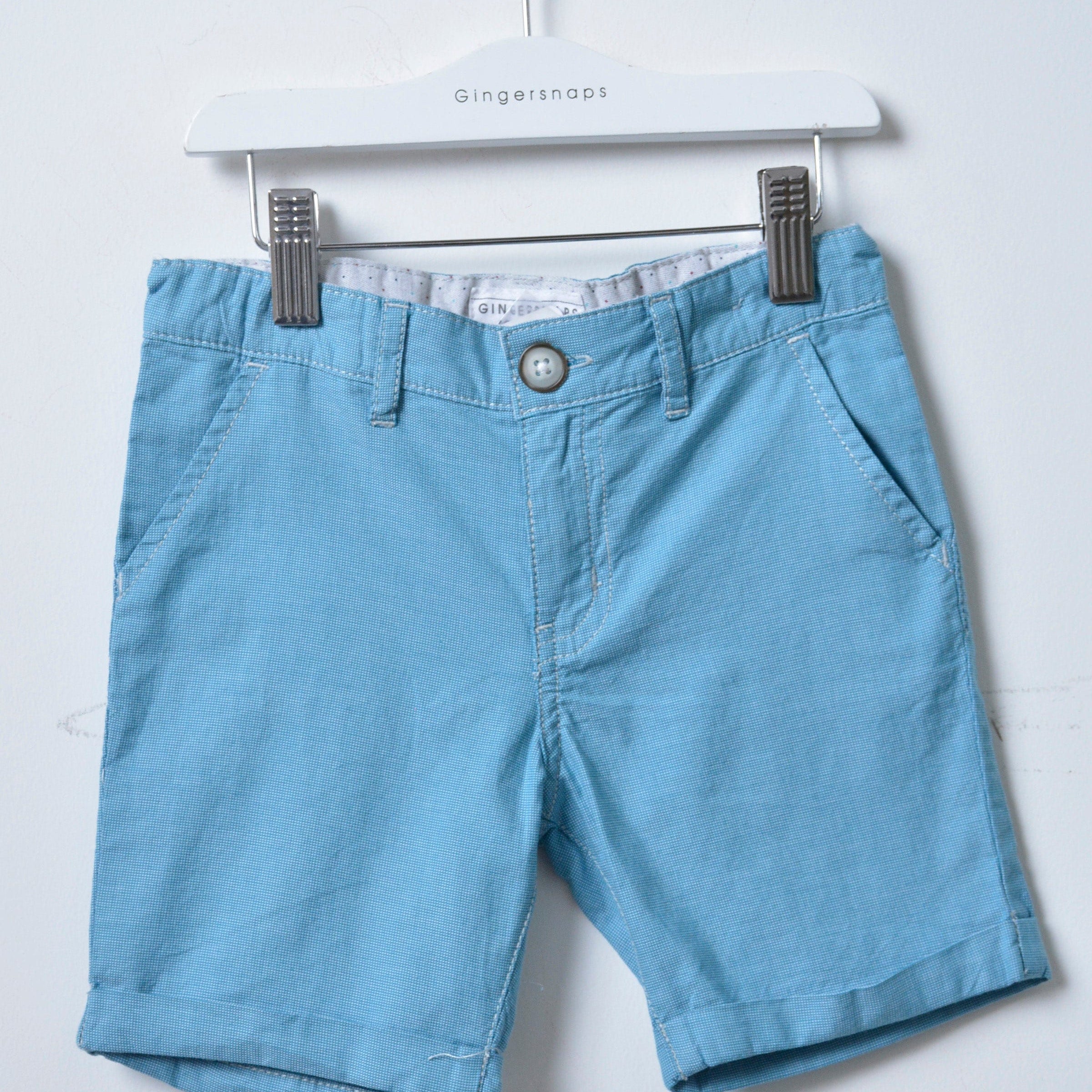 جينجرسنابس شورت أولادي سادة لانترن بلو