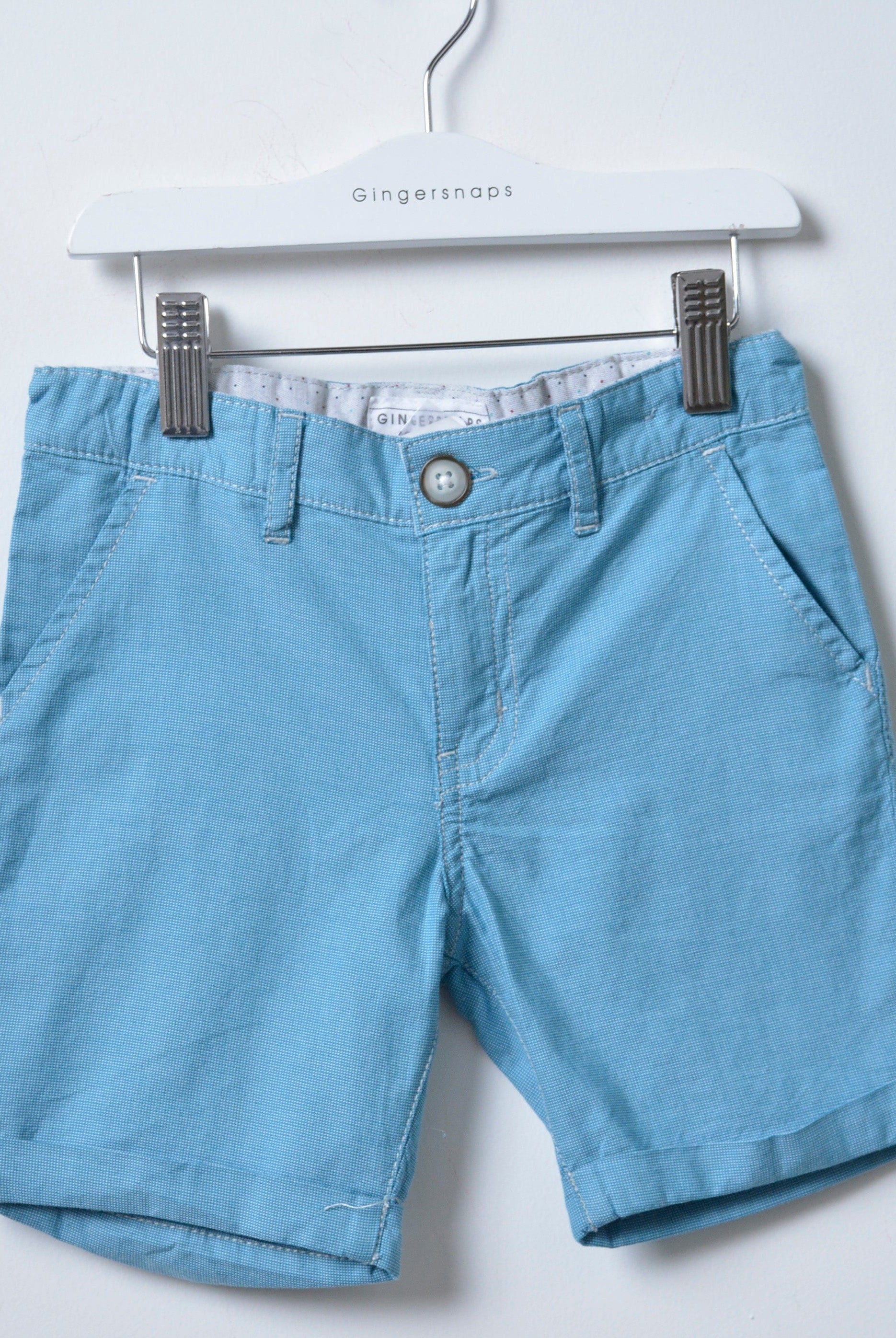 جينجرسنابس شورت أولادي سادة لانترن بلو