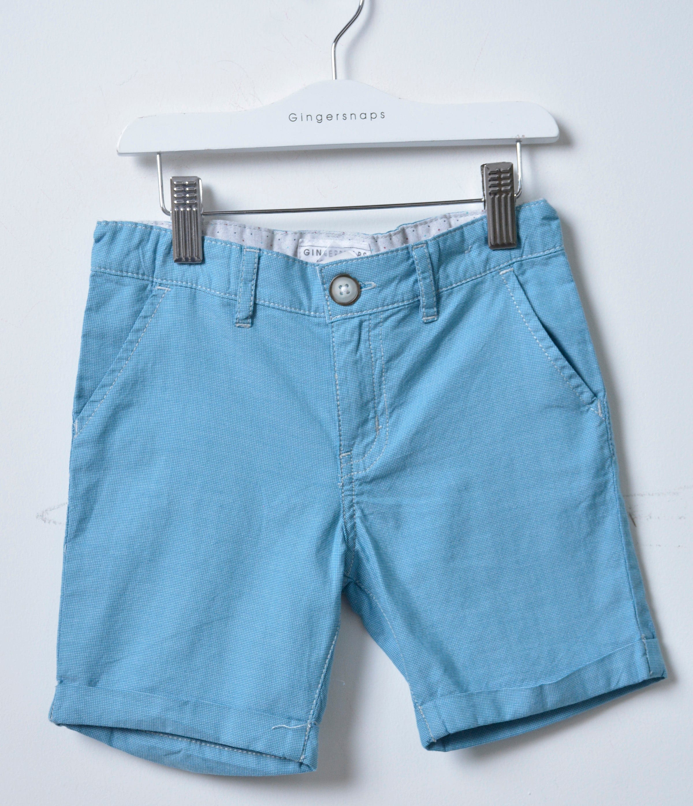 جينجرسنابس شورت أولادي سادة لانترن بلو