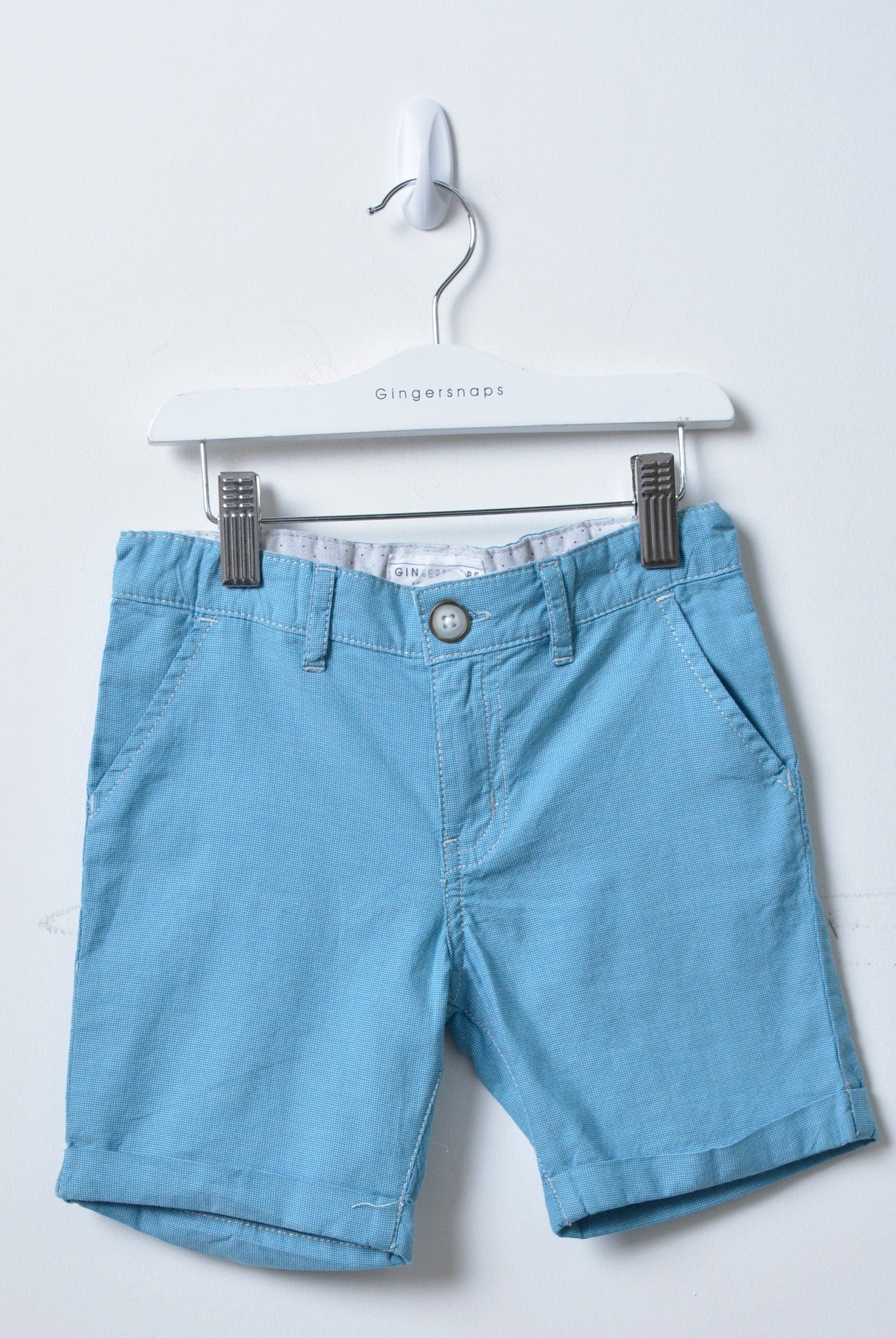 جينجرسنابس شورت أولادي سادة لانترن بلو