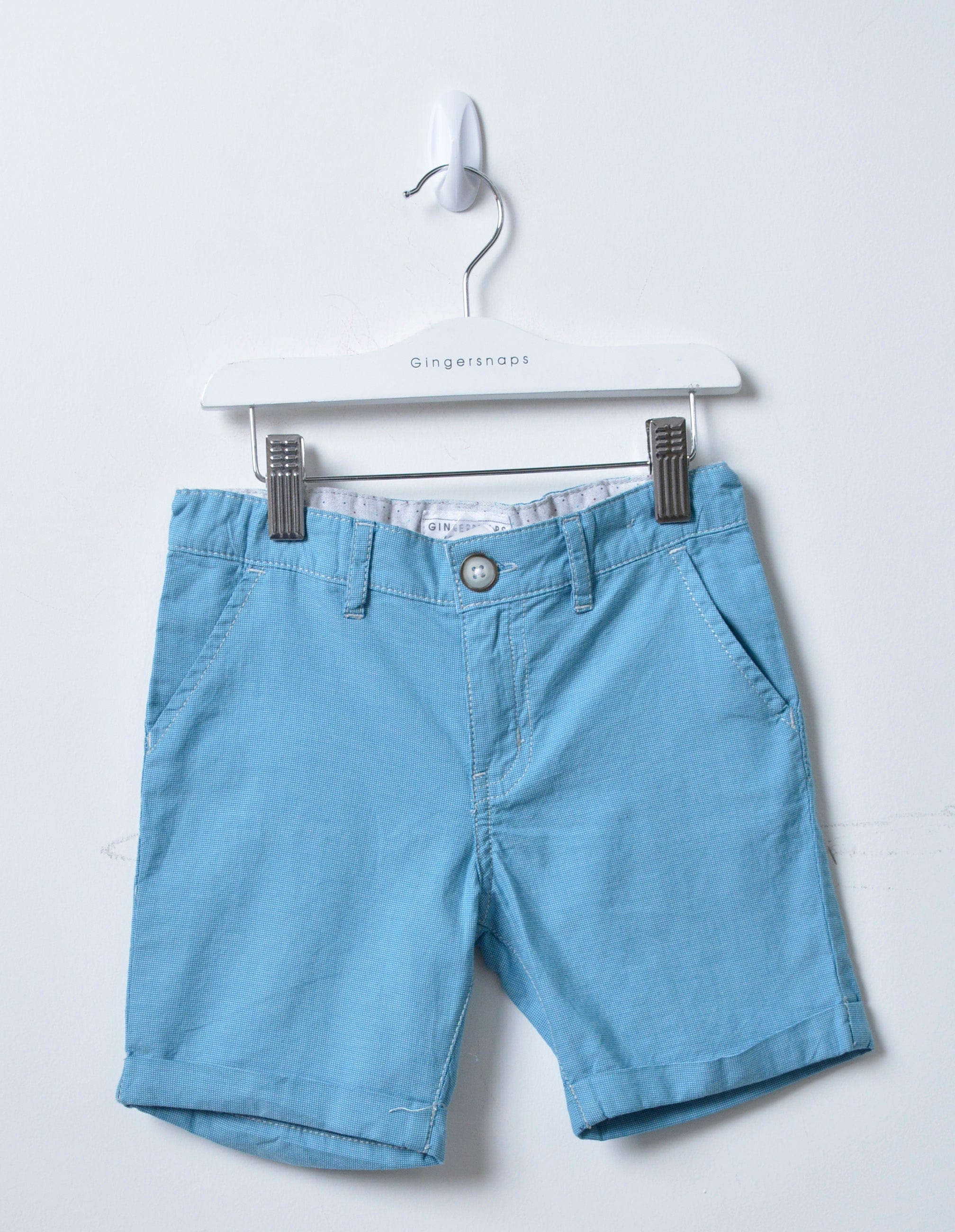 جينجرسنابس شورت أولادي سادة لانترن بلو