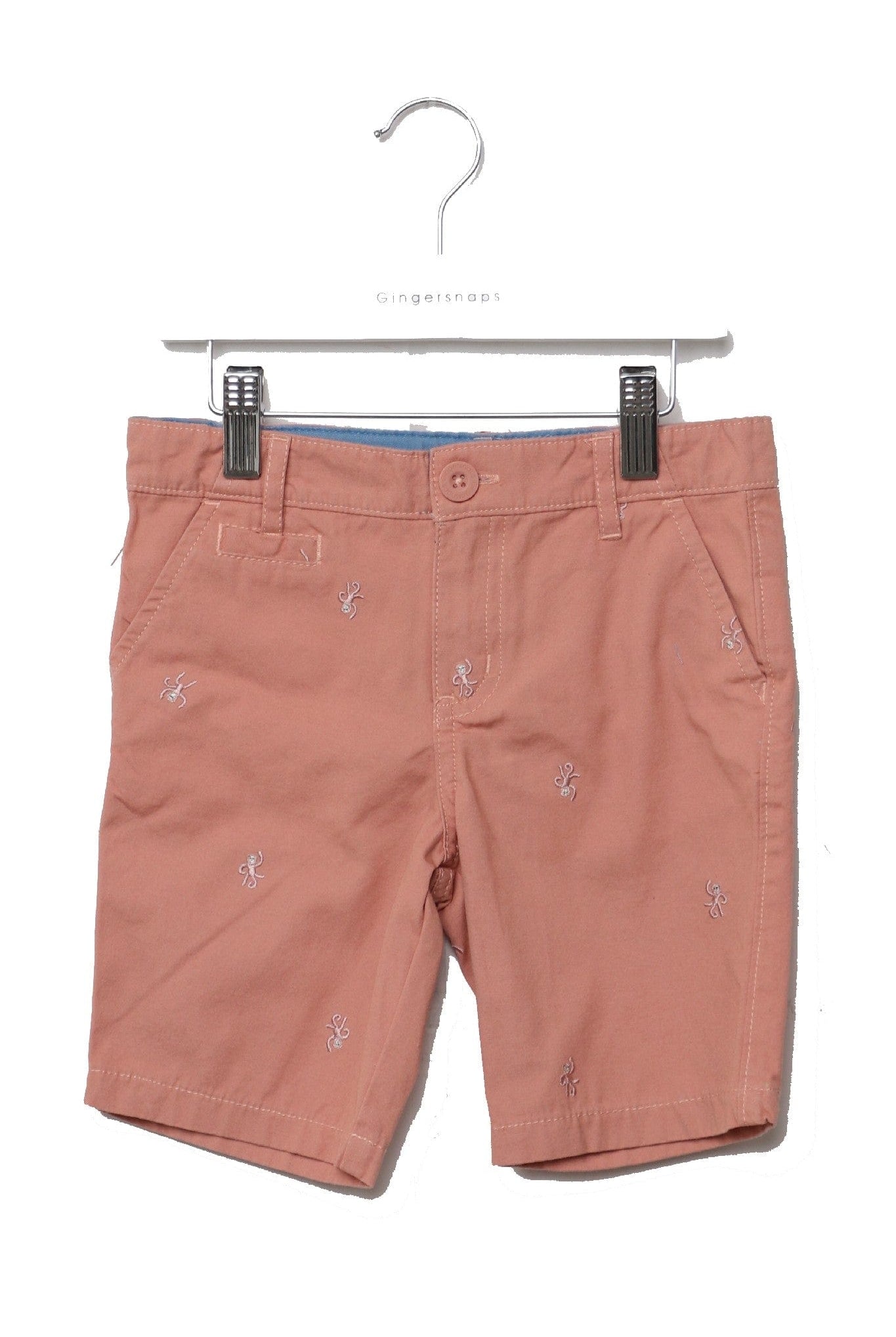 جينجرسنابس شورت أولادي طويل منقوش أحمر