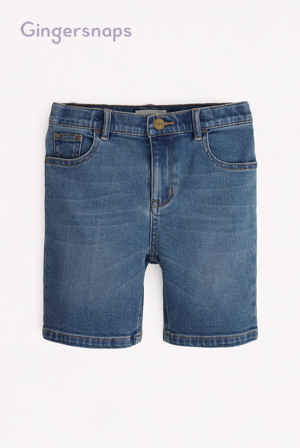 جينجرسنابس شورت ولادي جينز قصير بجيوب أزرق فاتح