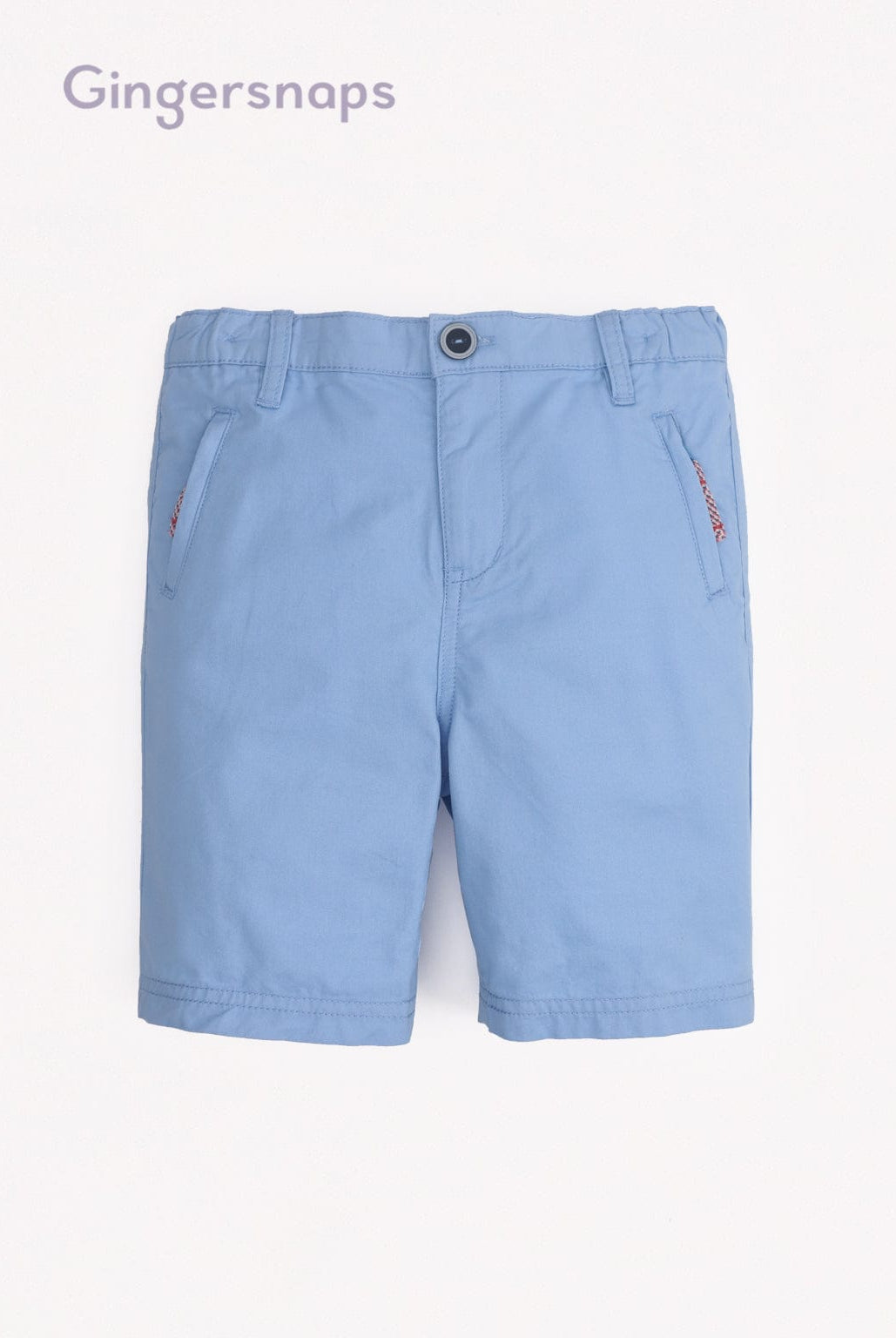 جينجرسنابس شورت أولادي سادة بجيوب جانبية أزرق