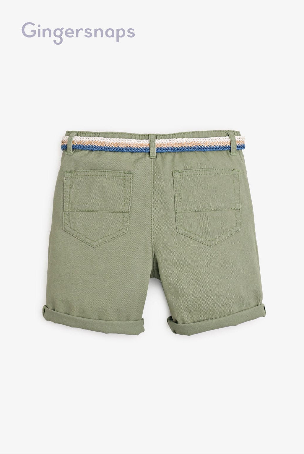 جينجرسنابس شورت جيشي ولادي سادة أخضر