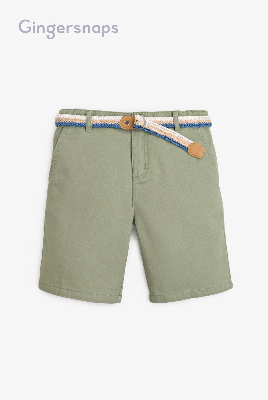 جينجرسنابس شورت جيشي ولادي سادة أخضر