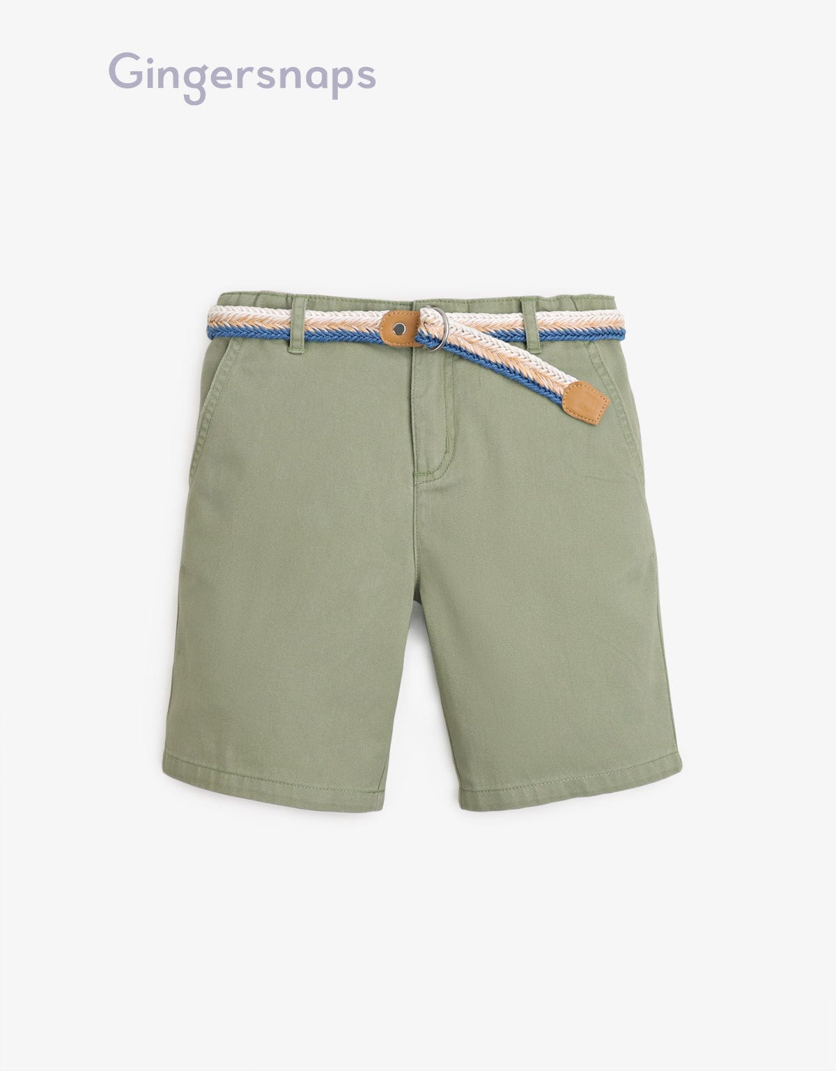 جينجرسنابس شورت جيشي ولادي سادة أخضر