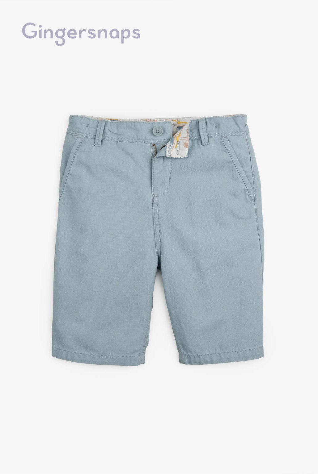 جينجرسنابس شورت سادة بجيوب جانبية أولادي أزرق