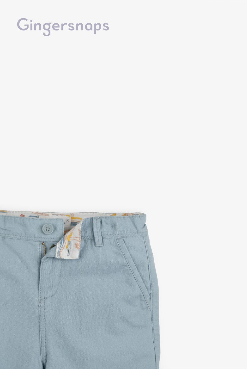 جينجرسنابس شورت سادة بجيوب جانبية أولادي أزرق