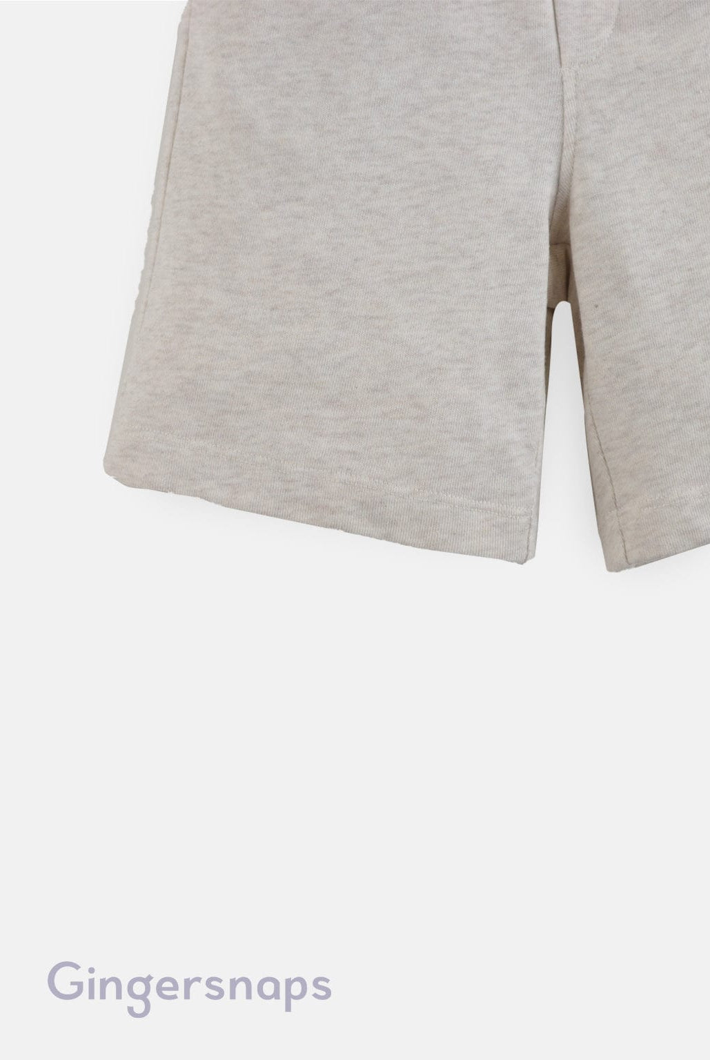 جينجرسنابس شورت سادة بجيب جانبي أولادي رمادي