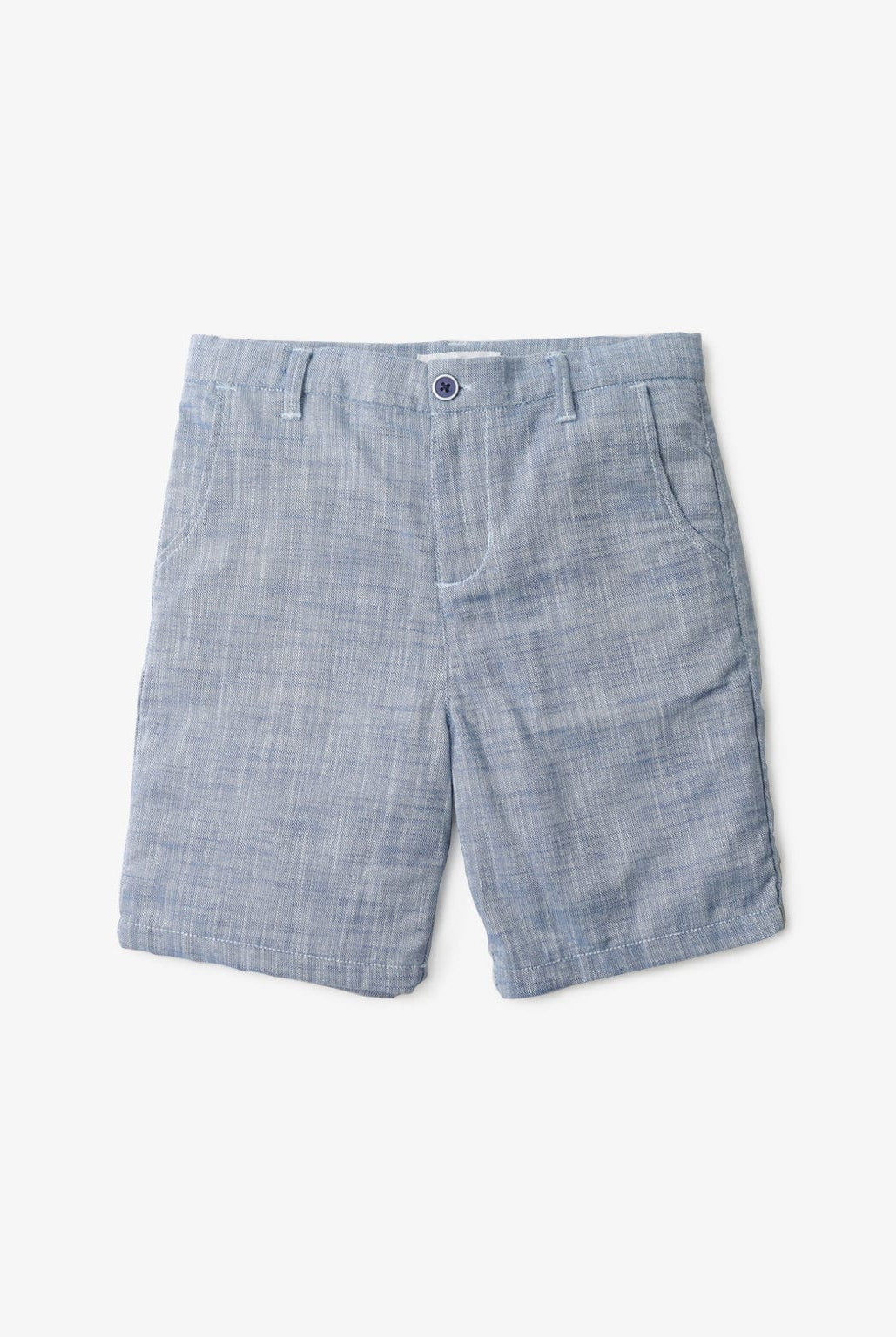 جينجرسنابس شورت مخطط بالطو وجيوب جانبية أولادي أزرق