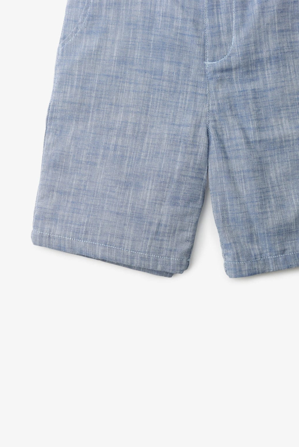 جينجرسنابس شورت مخطط بالطو وجيوب جانبية أولادي أزرق