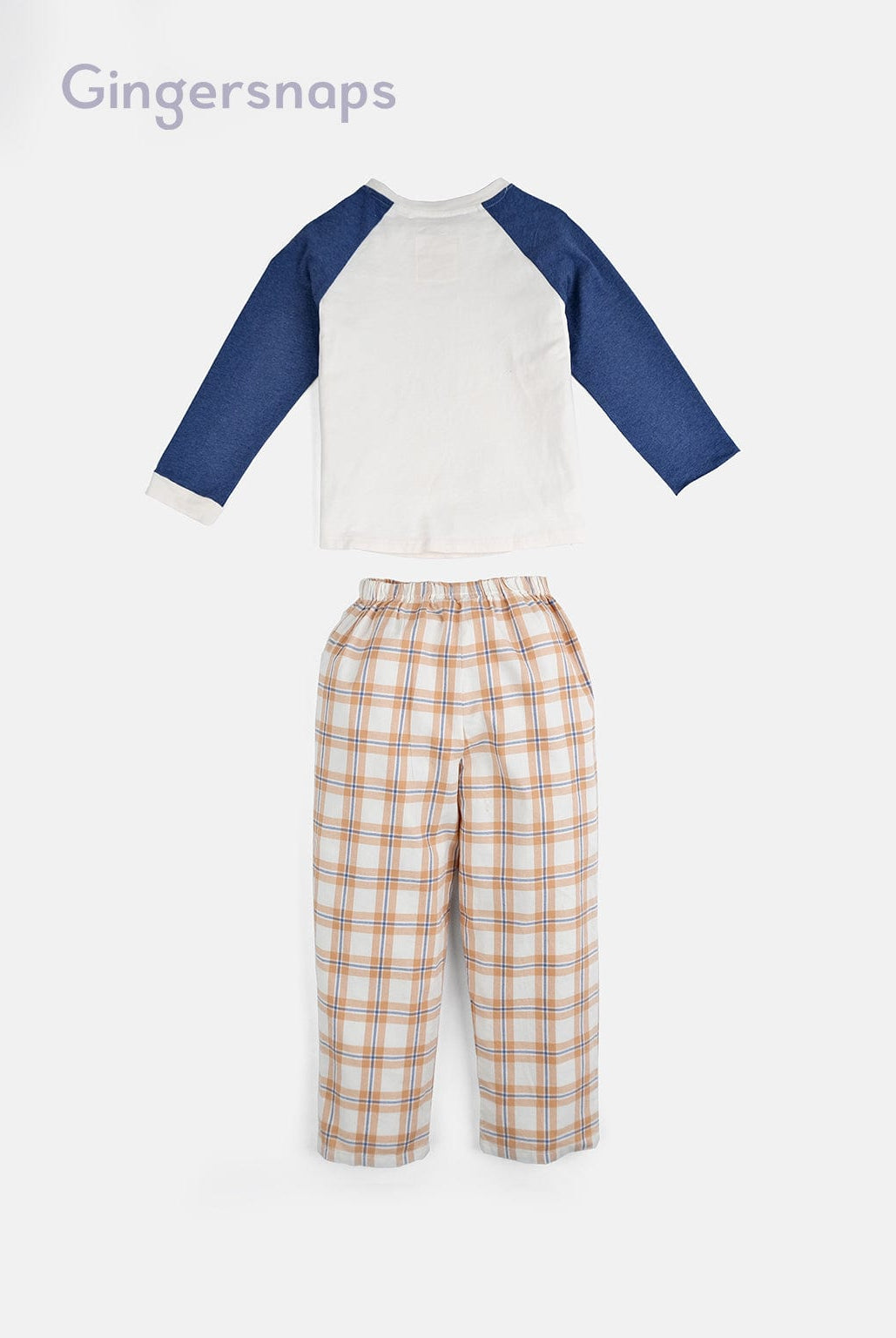 جينجرسنابس بيجامة ولادي للمنزل ببنطلون كاروهات متعدد الألوان