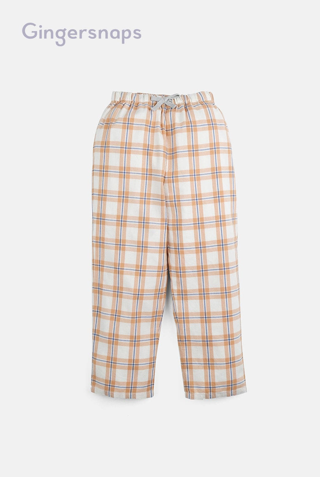 جينجرسنابس بيجامة ولادي للمنزل ببنطلون كاروهات متعدد الألوان