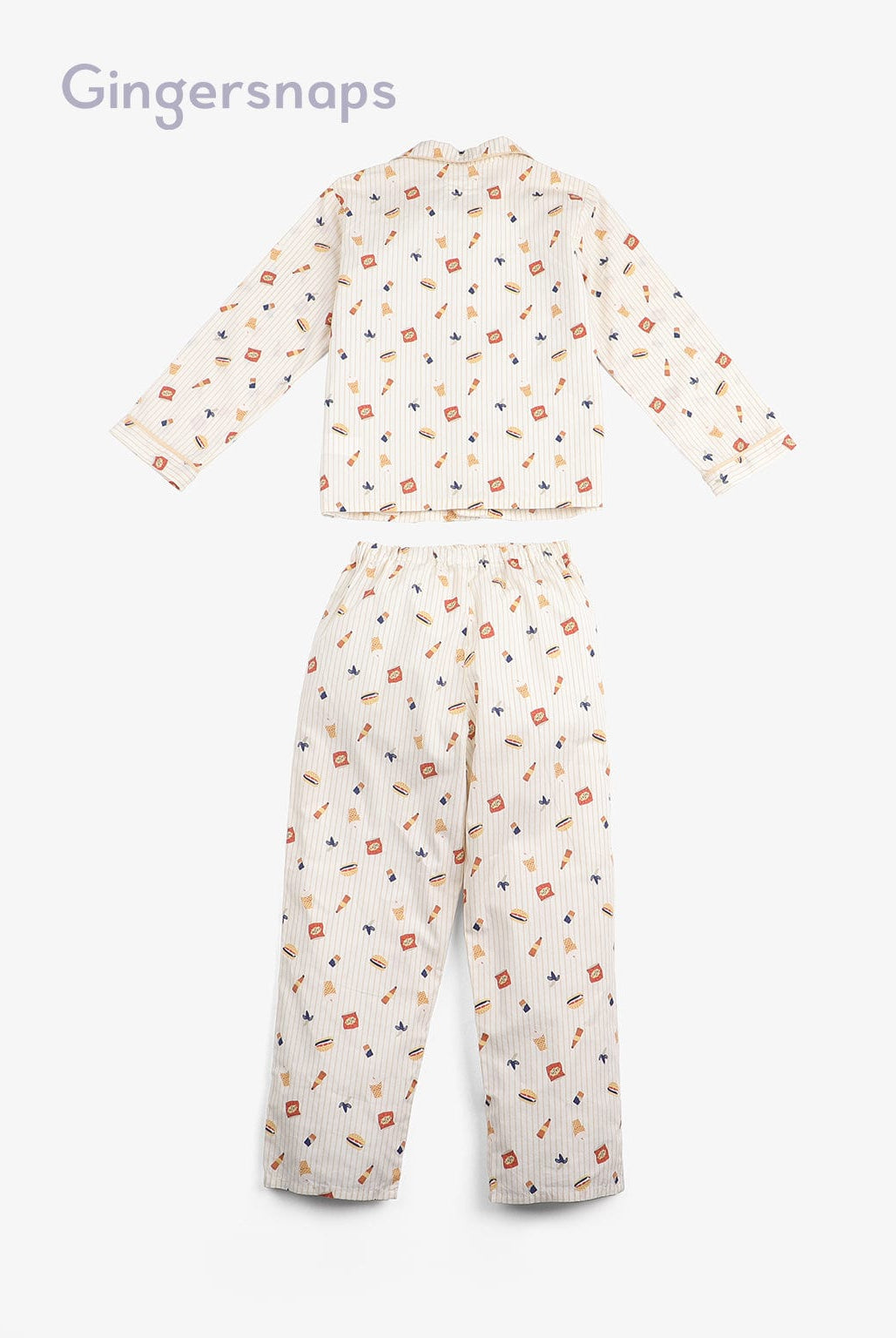 جينجرسنابس بيجامة ولادي للمنزل بنقشات رقيقة متعدد الألوان