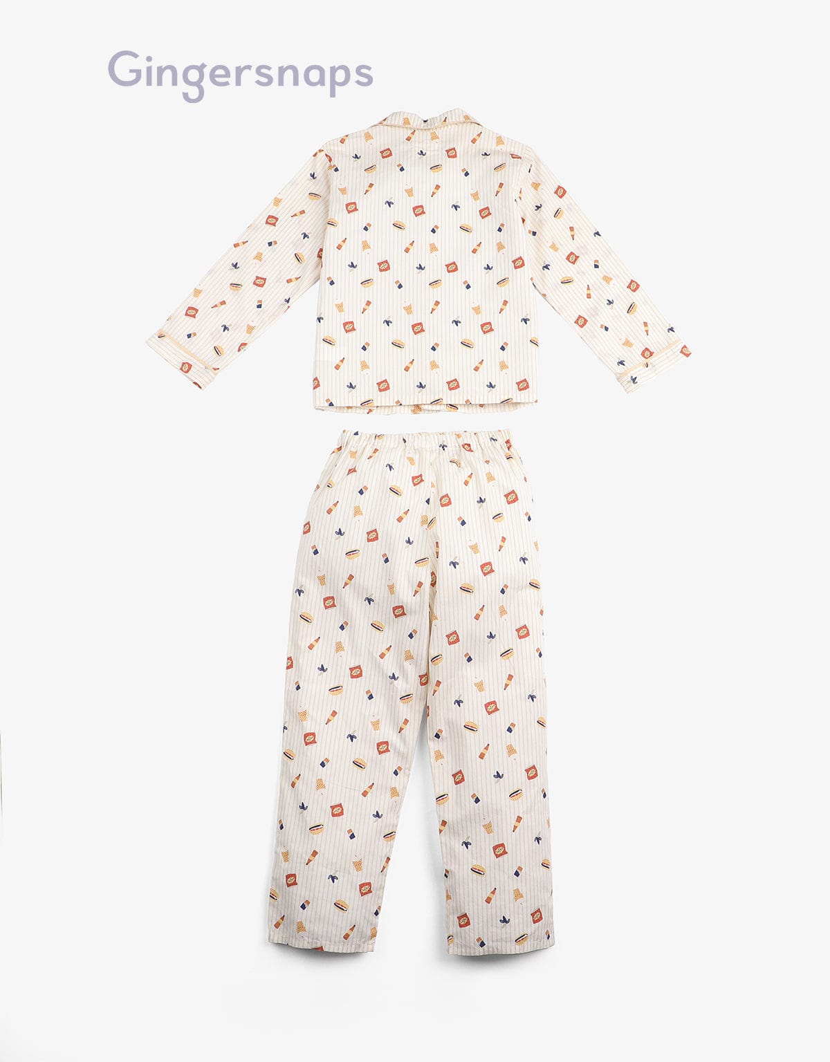 جينجرسنابس بيجامة ولادي للمنزل بنقشات رقيقة متعدد الألوان