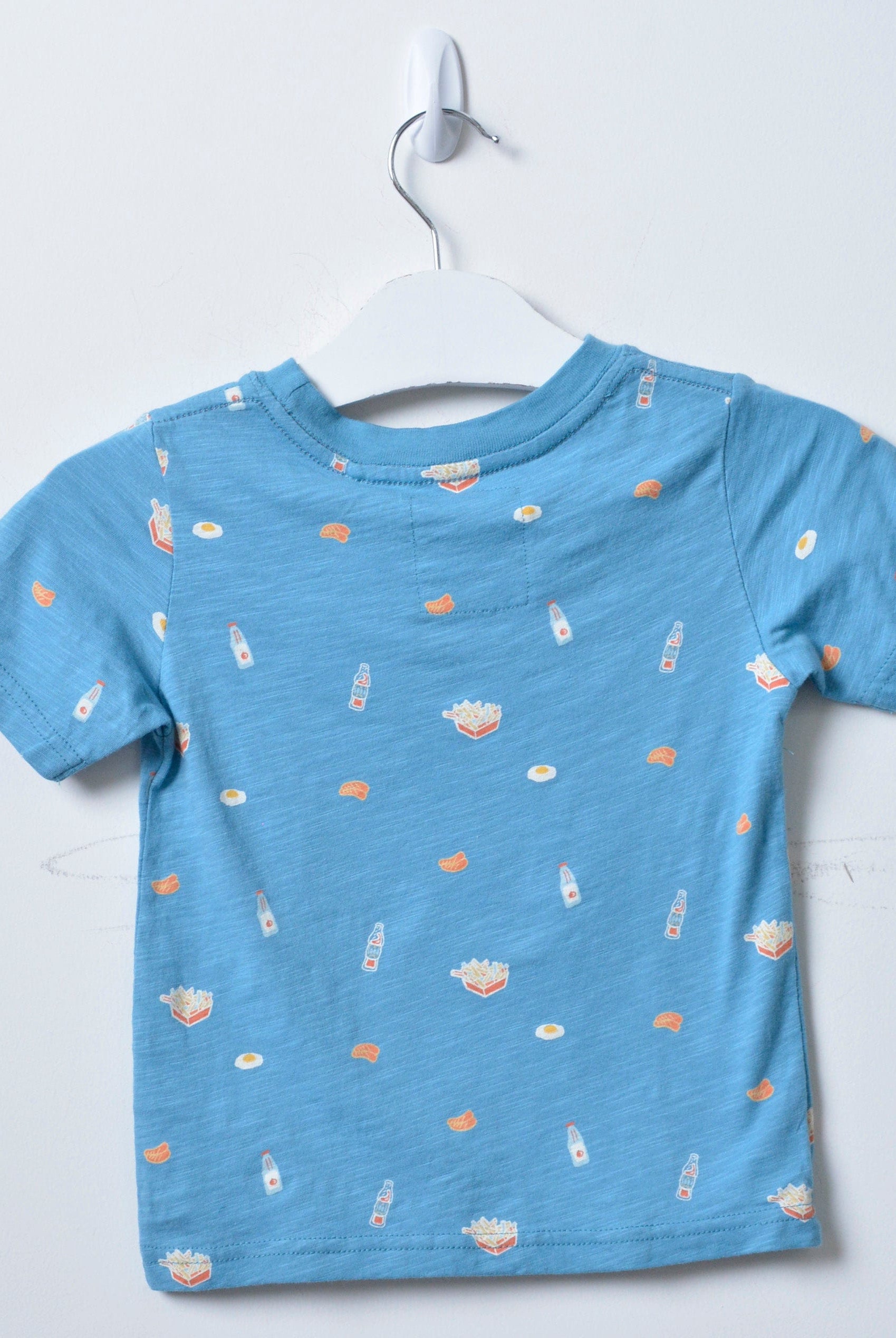 جينجرسنابس تيشيرت قطن أولادي صيفي برقبة راوند لانترن بلو