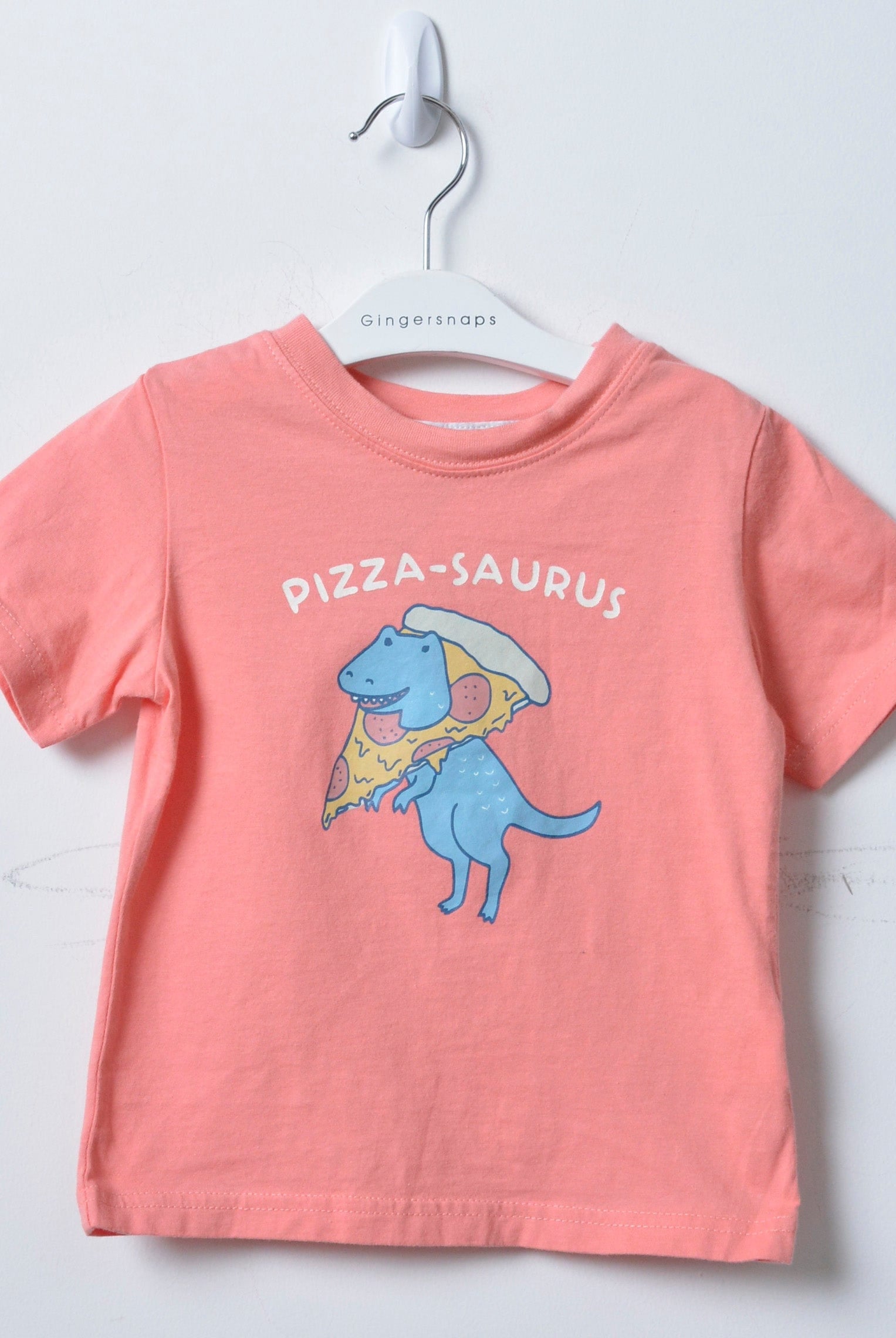 جينجرسنابس تي شيرت قطن أولادي بطبعة علي الصدر مرجاني محترق