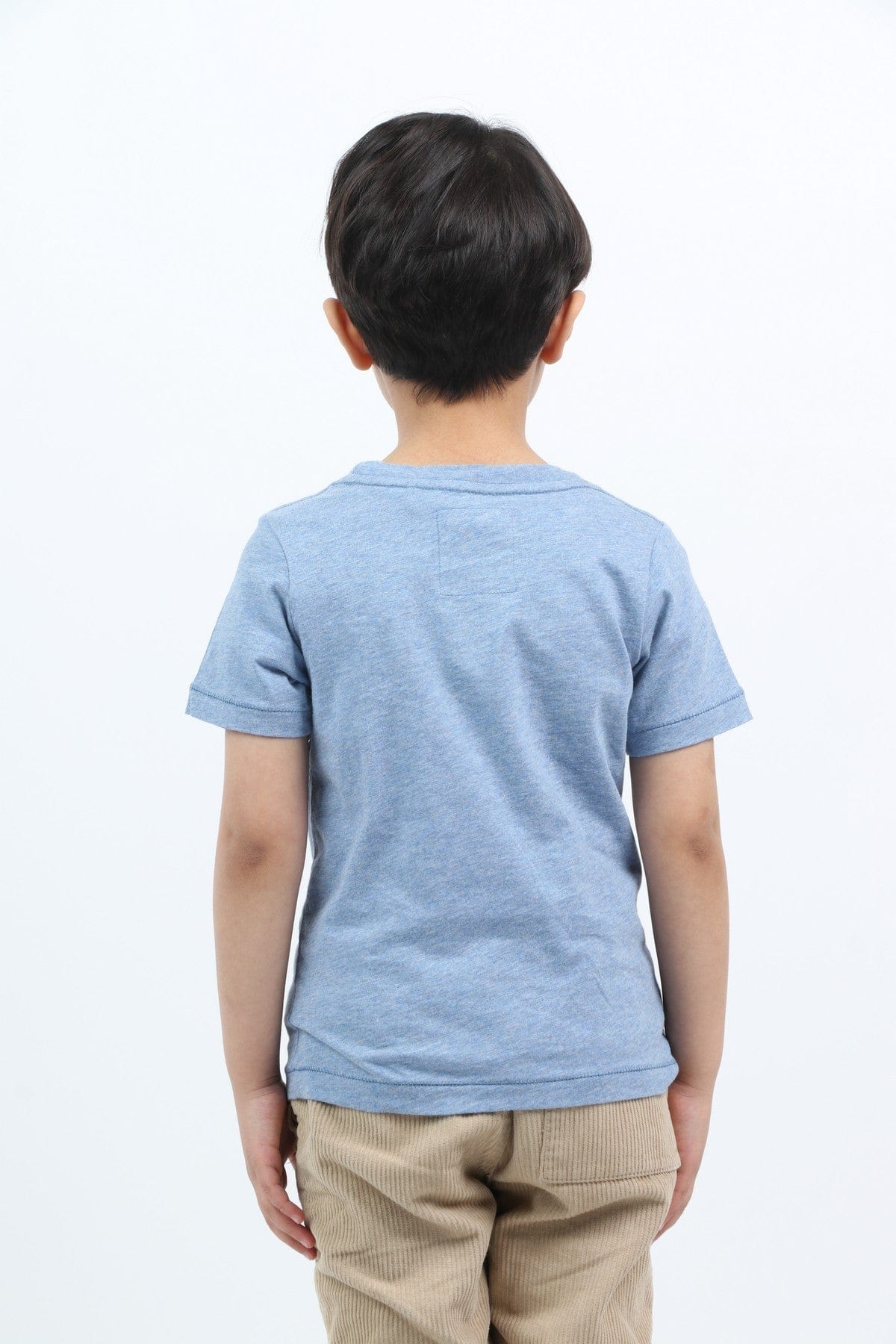 جينجرسنابس تي شيرت ولادي مطبوع بكم قصير أزرق