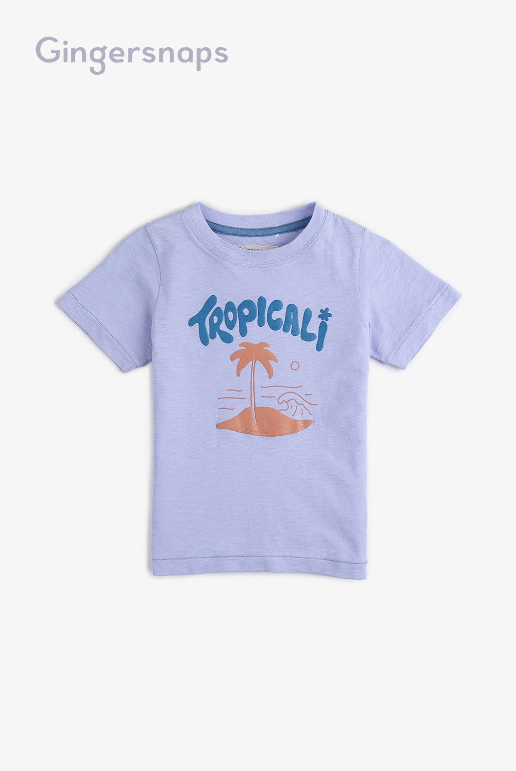 جينجرسنابس تي شيرت ولادي بطبعة أمامية بنفسجي