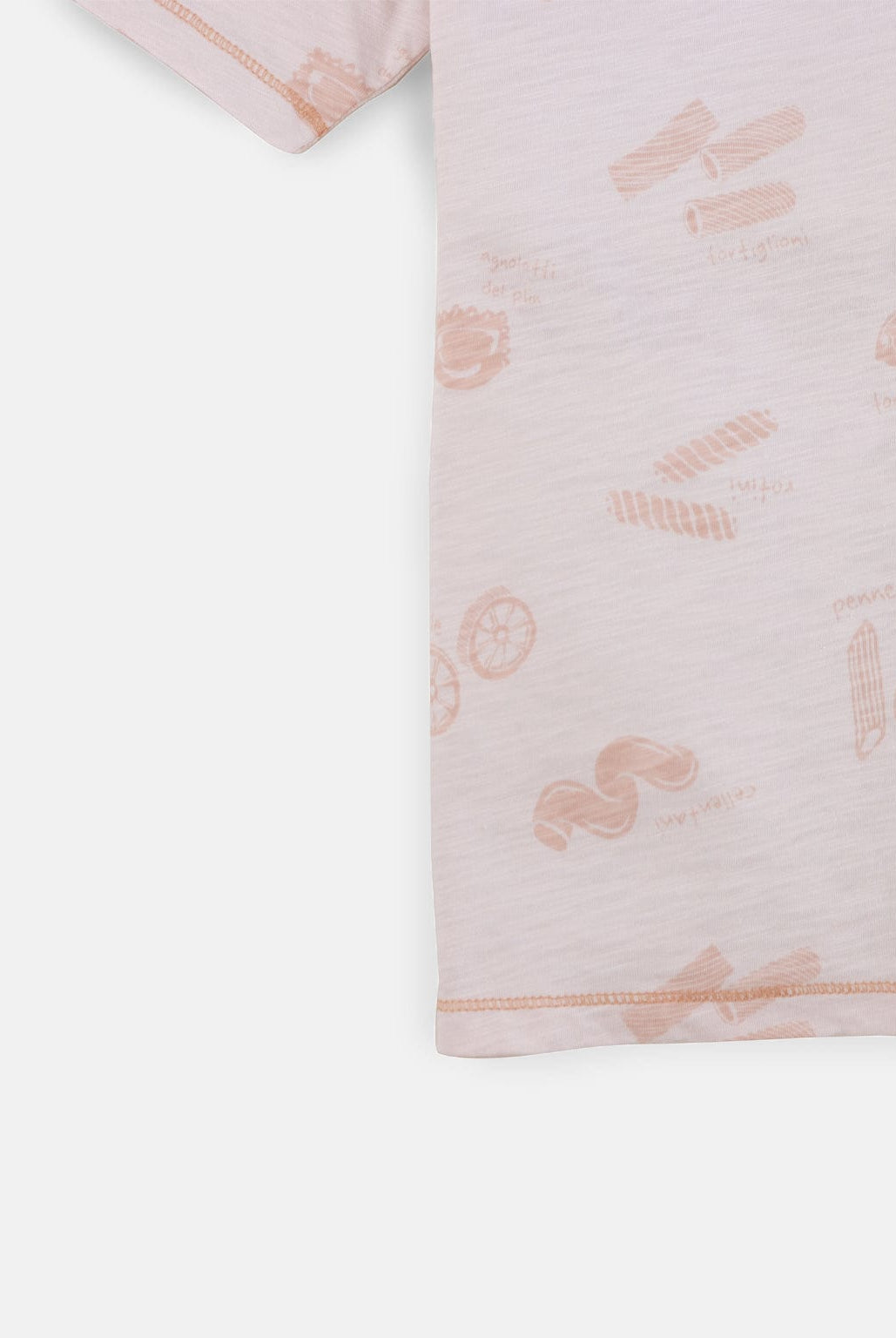 جينجرسنابس تيشيرت أولادي بياقة دائرية منقوش بتطريز على الياقة أبيض