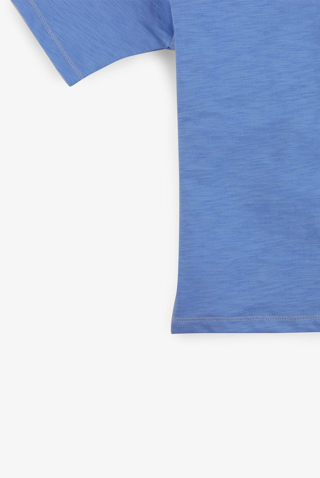 جينجرسنابس تيشيرت أولادي سادة بفتحة صدر V أزرق