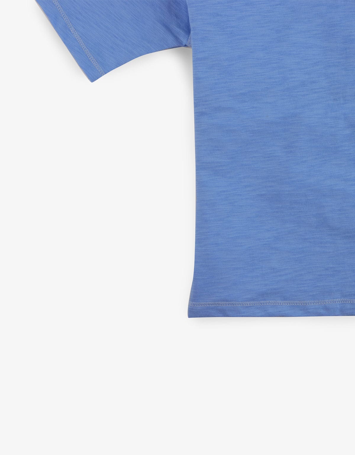 جينجرسنابس تيشيرت أولادي سادة بفتحة صدر V أزرق