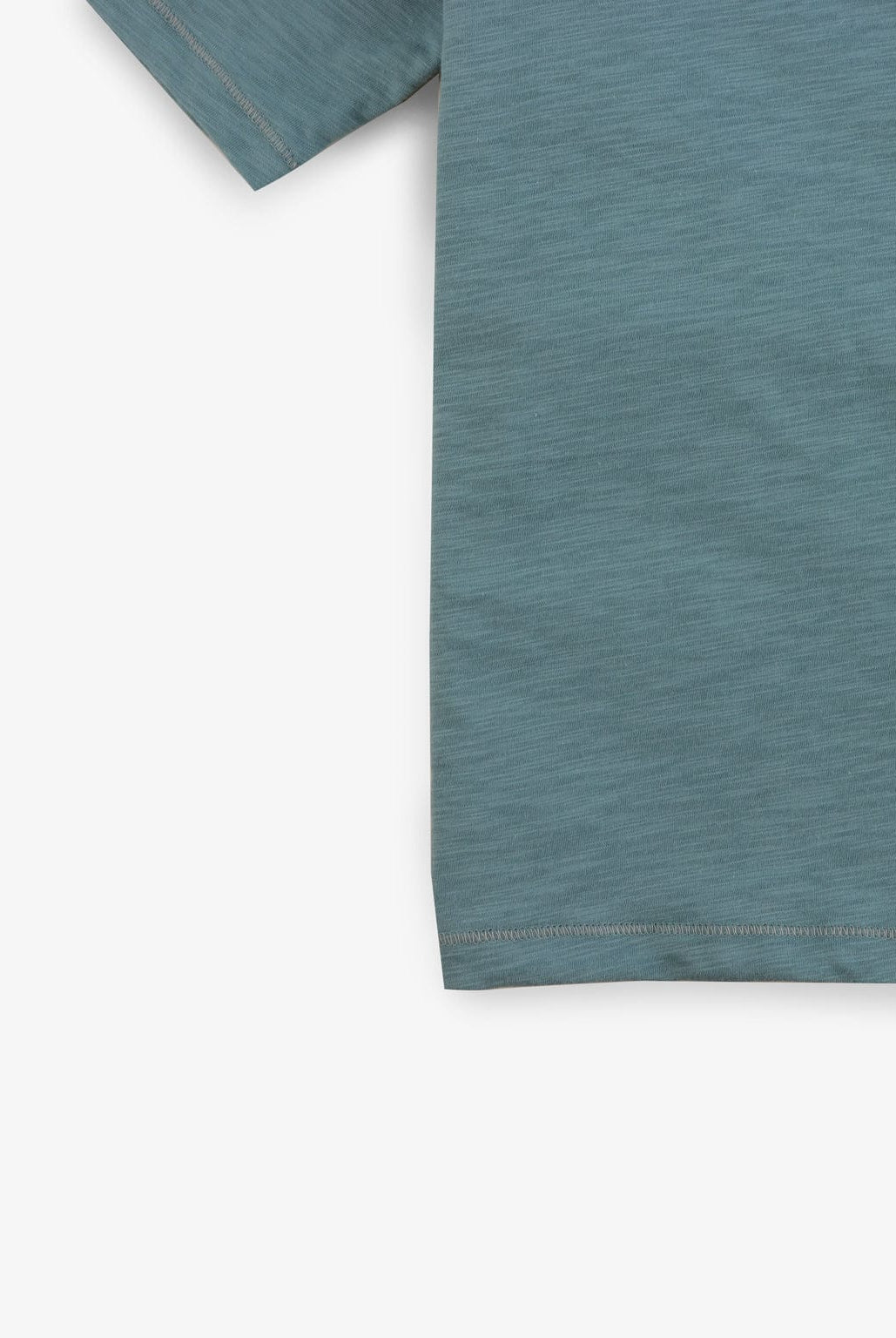 جينجرسنابس تيشيرت أولادي نص كم سادة بفتحة صدر V أخضر