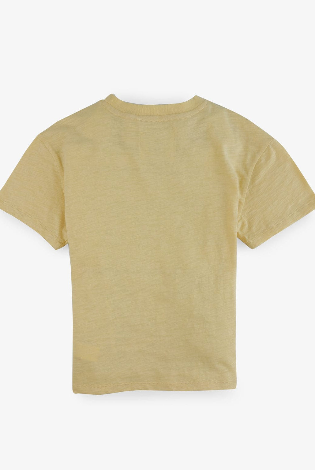 جينجرسنابس تيشيرت أولادي بياقة دائرية بطبعة خفيفة على الصدر أصفر