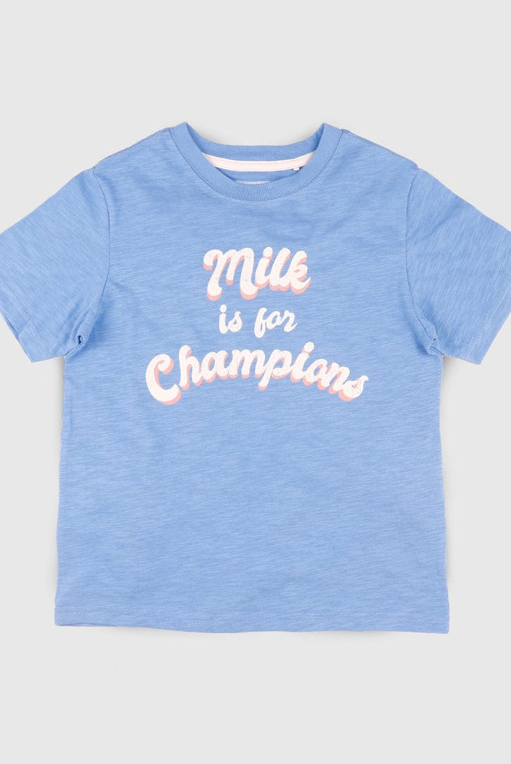 جينجرسنابس تي شيرت ولادي بطبعة أزرق سماوي