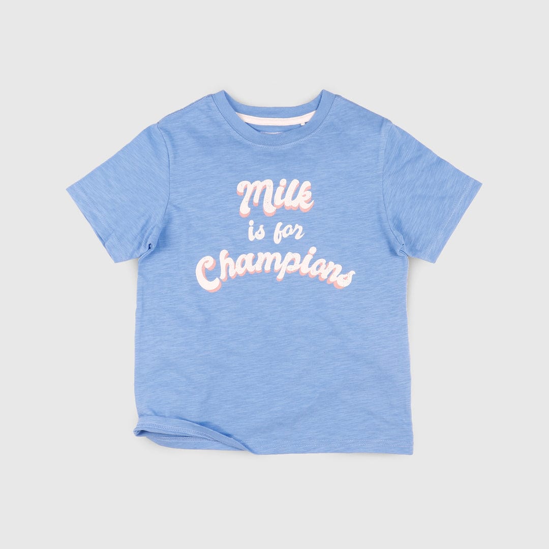 جينجرسنابس تي شيرت ولادي بطبعة أزرق سماوي