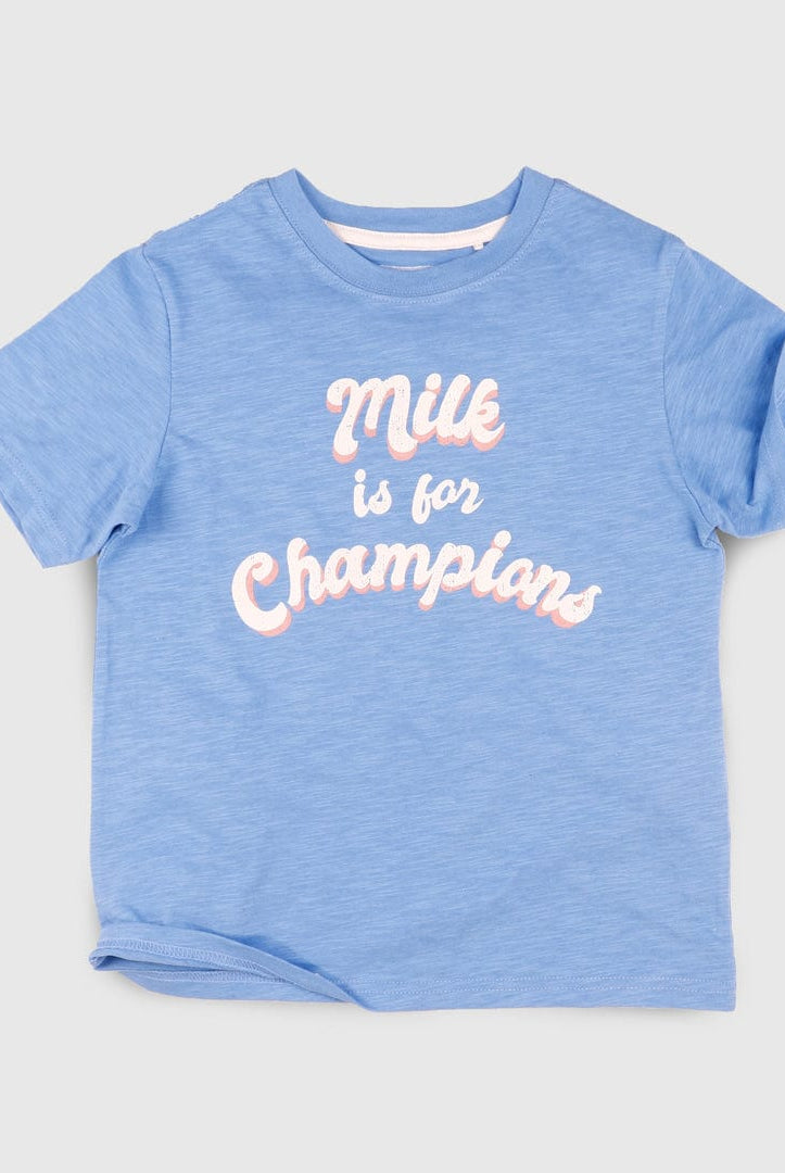 جينجرسنابس تي شيرت ولادي بطبعة أزرق سماوي