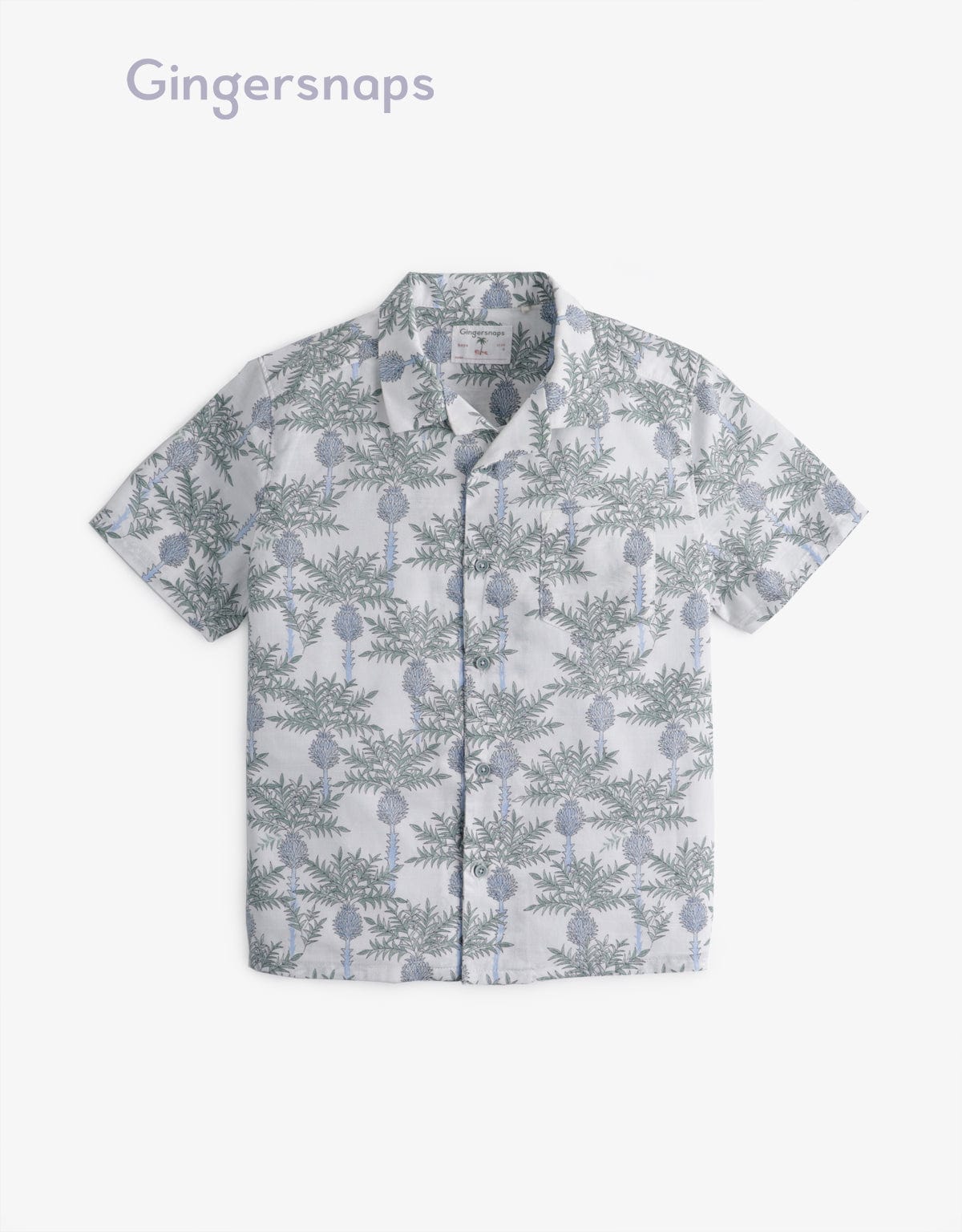 جينجرسنابس قميص نص كم مشجر أولادي متعدد الألوان