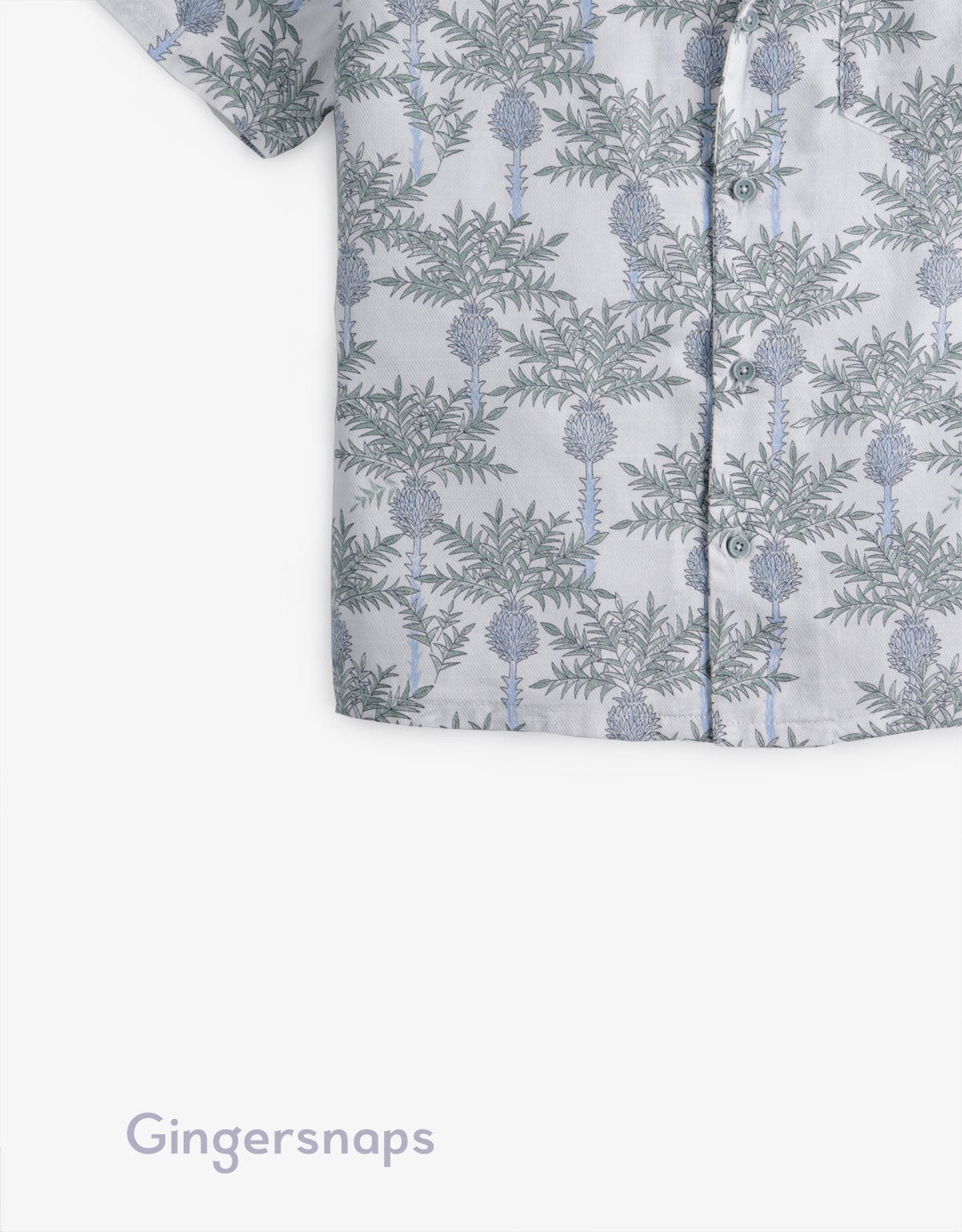 جينجرسنابس قميص نص كم مشجر أولادي متعدد الألوان