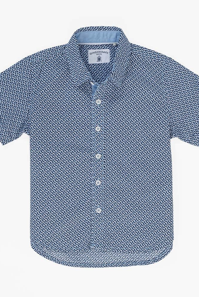 جينجرسنابس قميص منقوش أولادي بنقشات متعدد الألوان