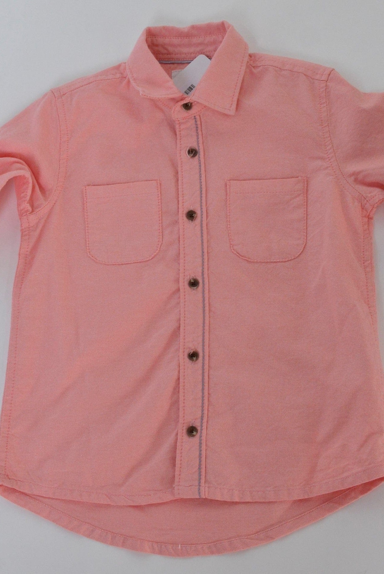 جينجرسنابس قميص اولادي مزين بجيوب مرجاني