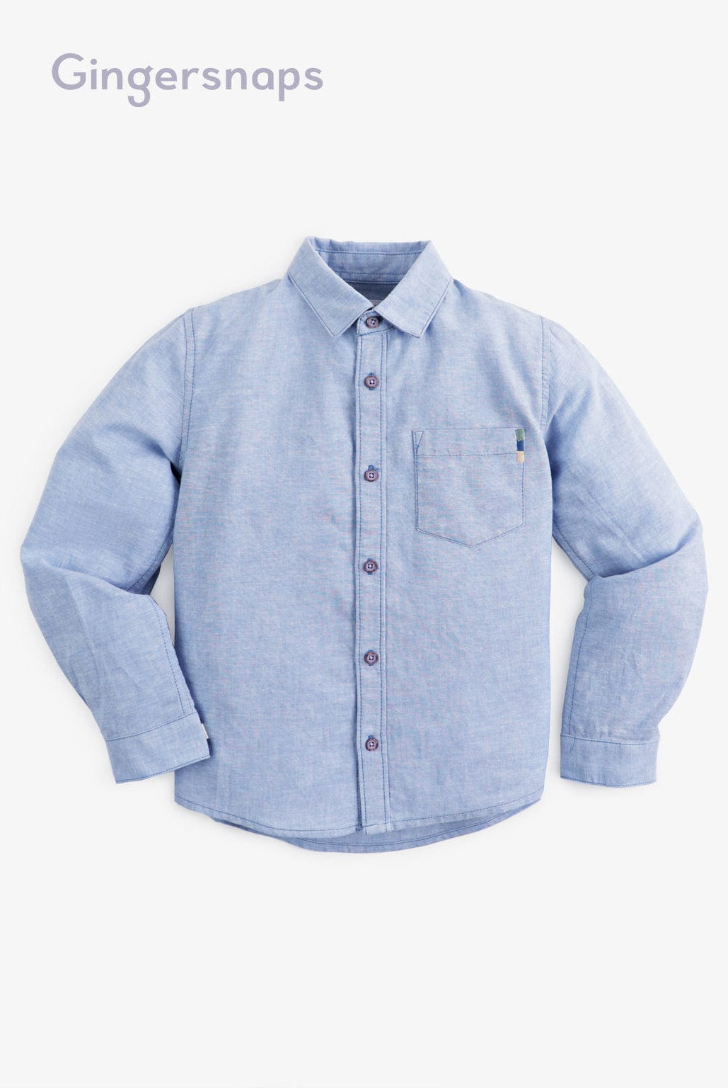 جينجرسنابس قميص بولو أولادي بياقة أزرق