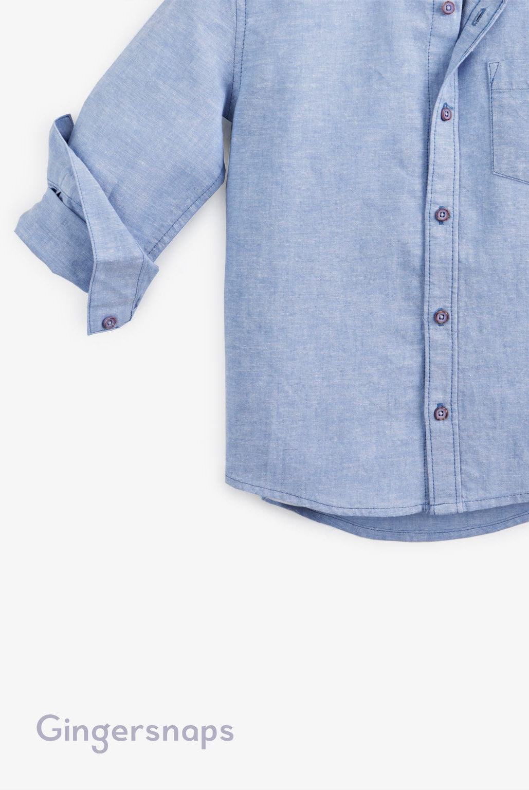 جينجرسنابس قميص بولو أولادي بياقة أزرق