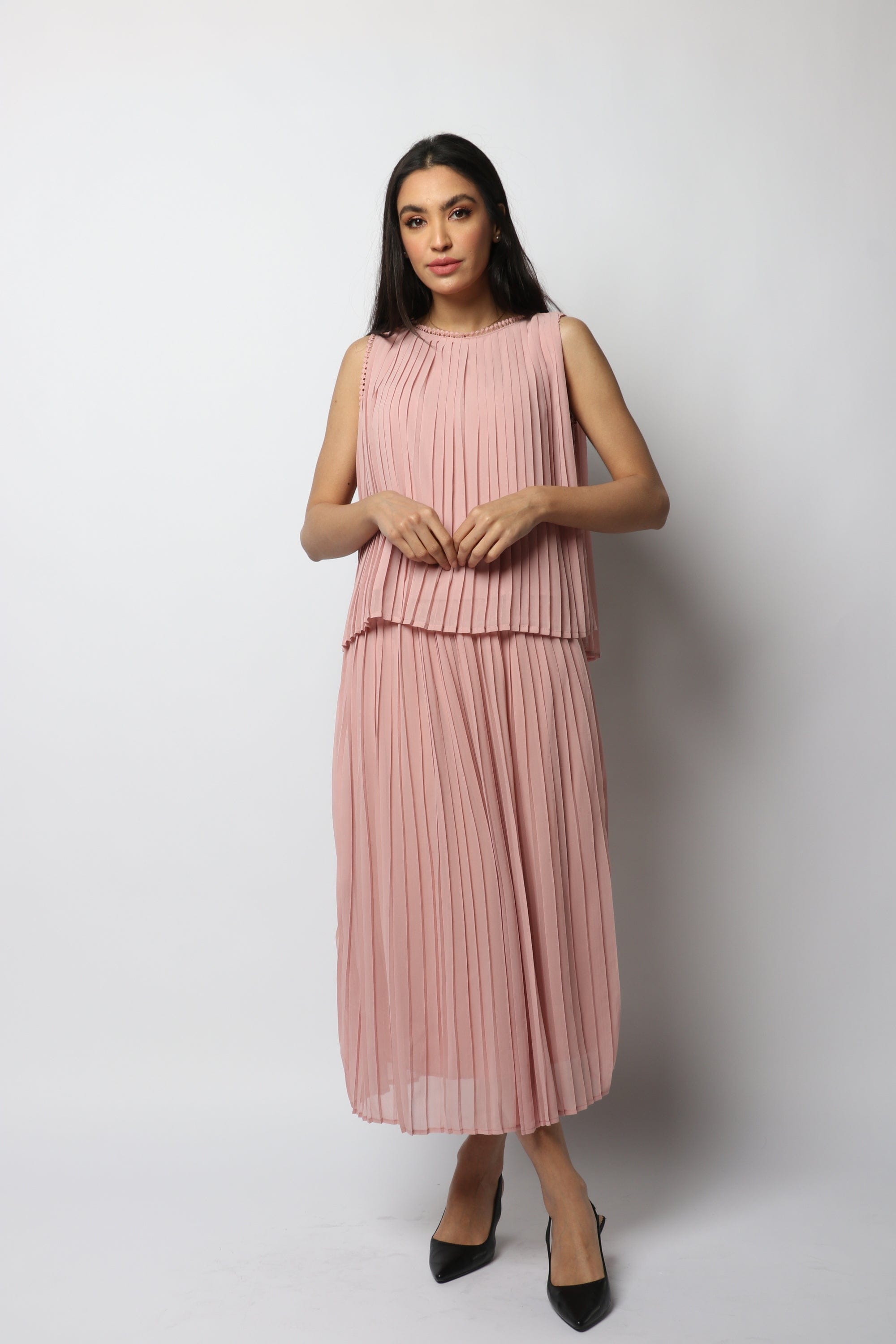 نتشي بلوزة بليسيه كت رقبة دائرية نسائي