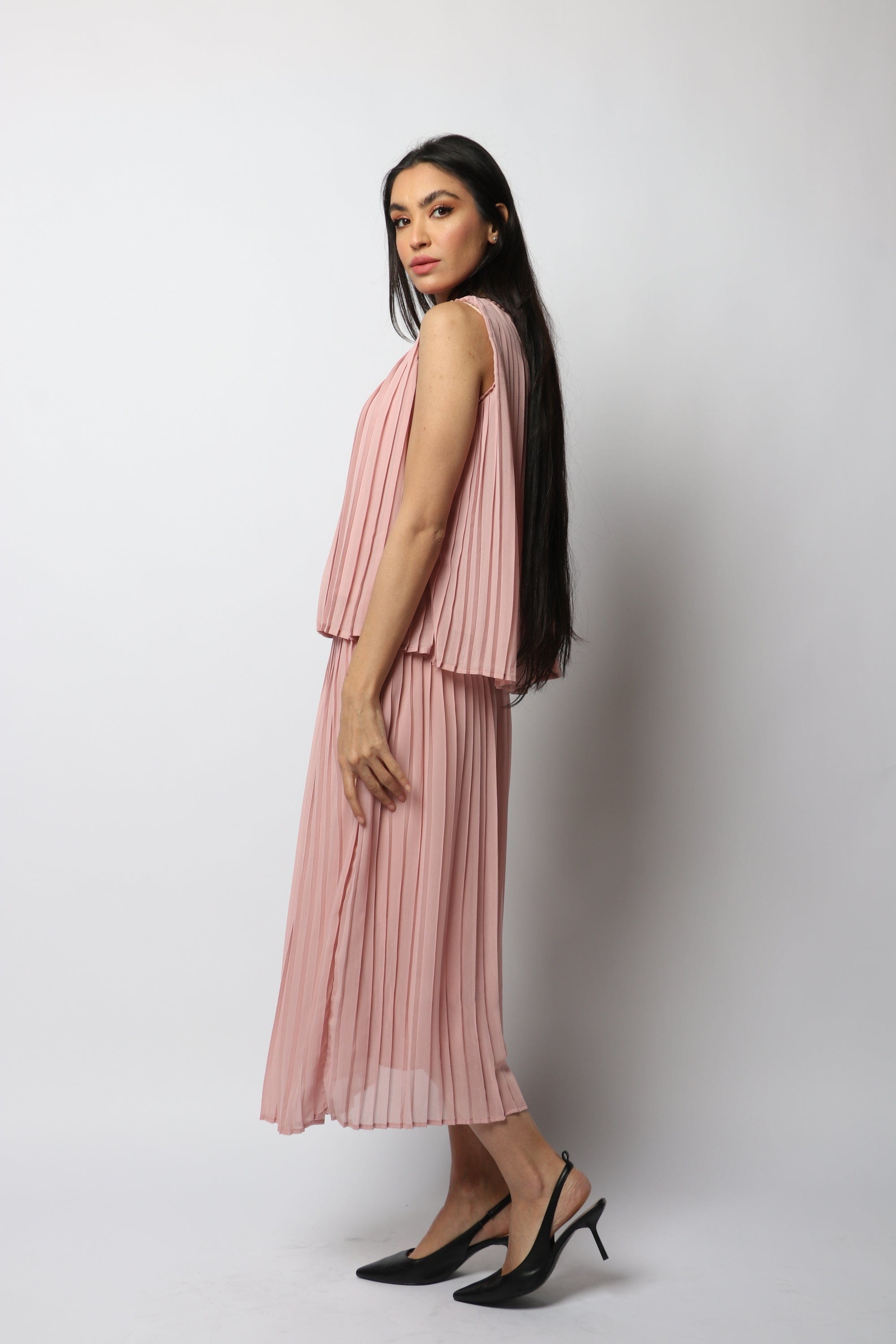 نتشي بلوزة بليسيه كت رقبة دائرية نسائي