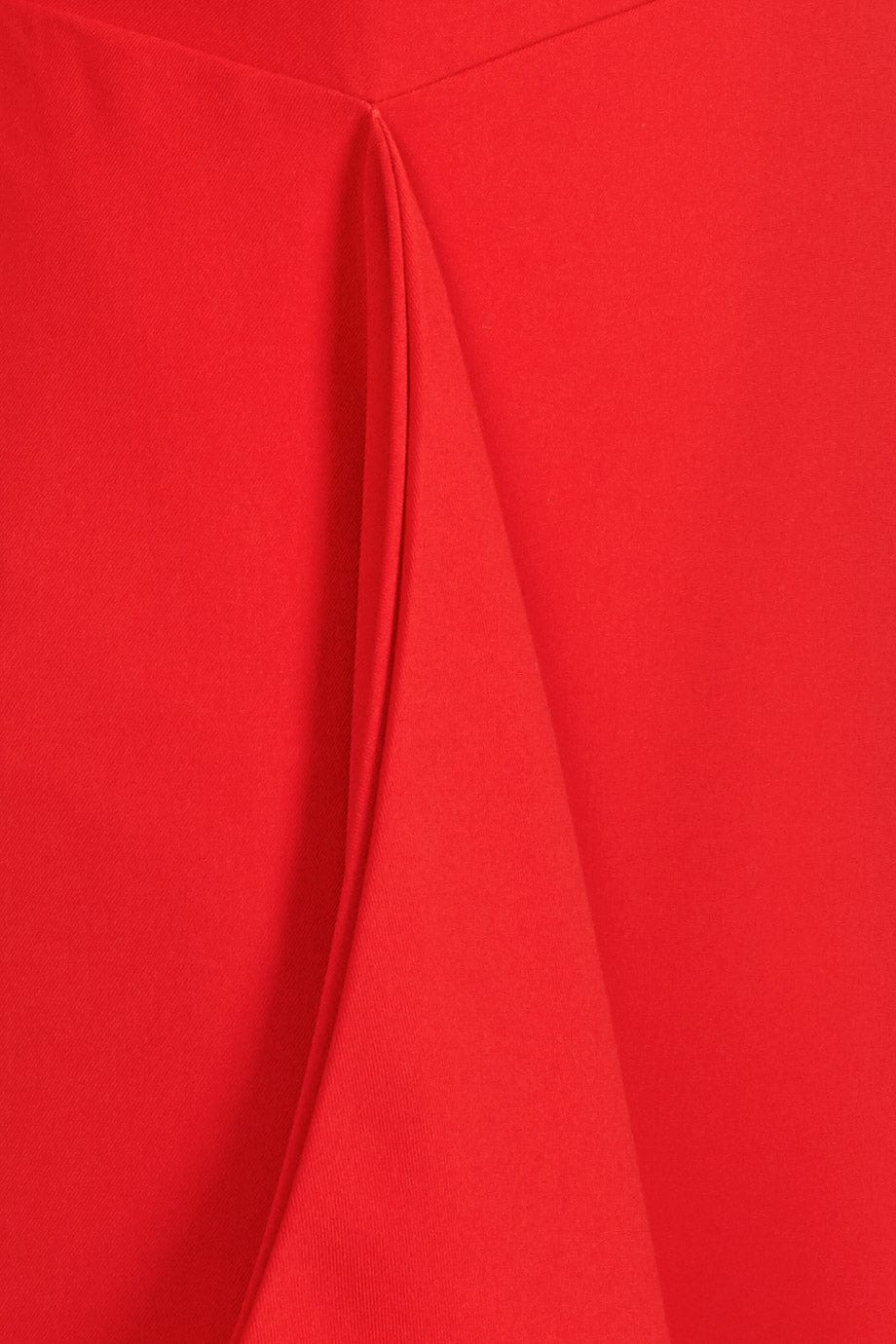 دريسنج بولا فستان سادة ميدي سهرة 3/4 كم بكشكشة نسائي أحمر