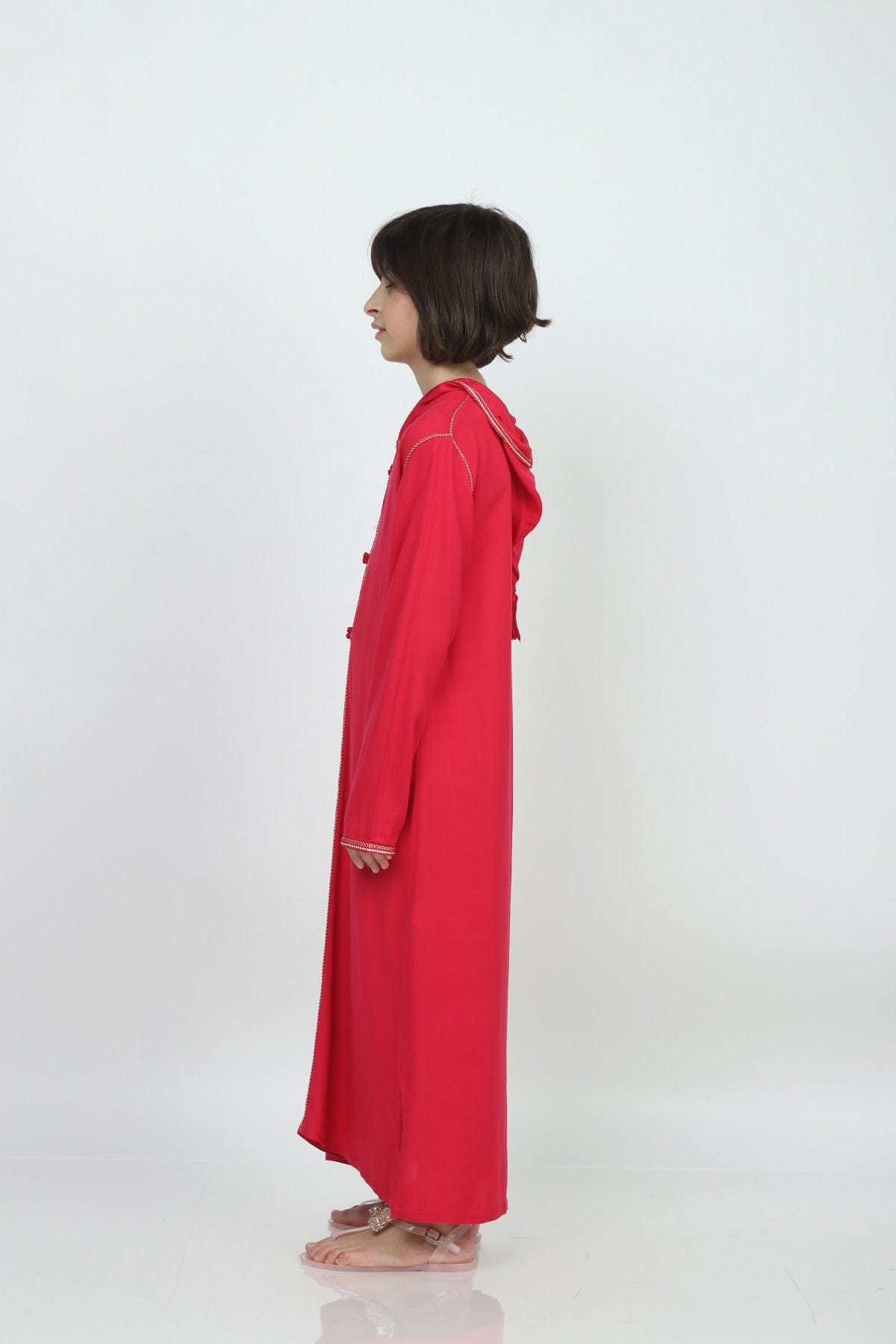 ديامانتين عباية بنات خليجي مطرزة كم طويل