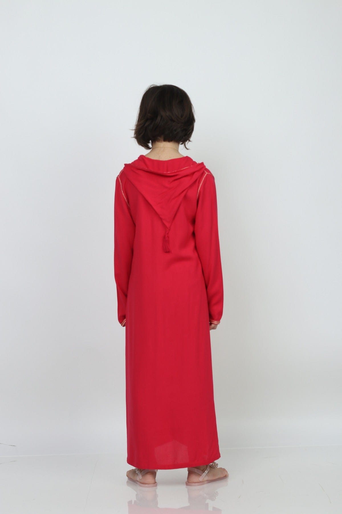 ديامانتين عباية بنات خليجي مطرزة كم طويل