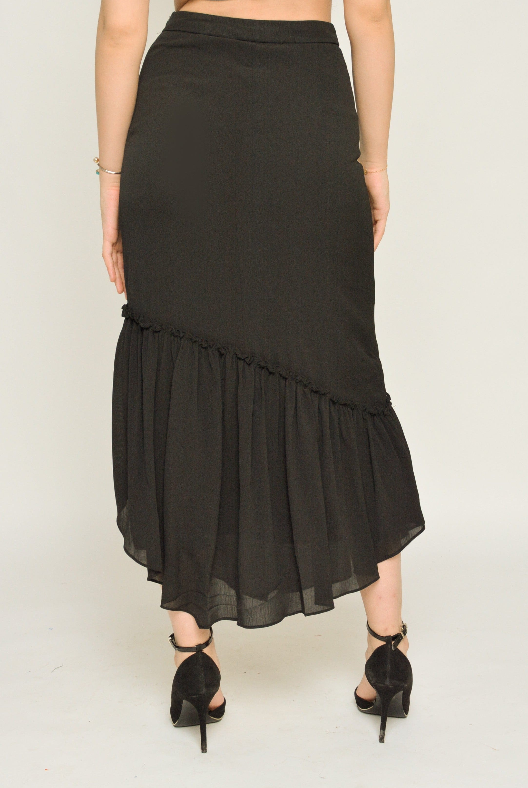 نتشي تنورة ميدي سهرة جاكار مكشكشة من الجانبين