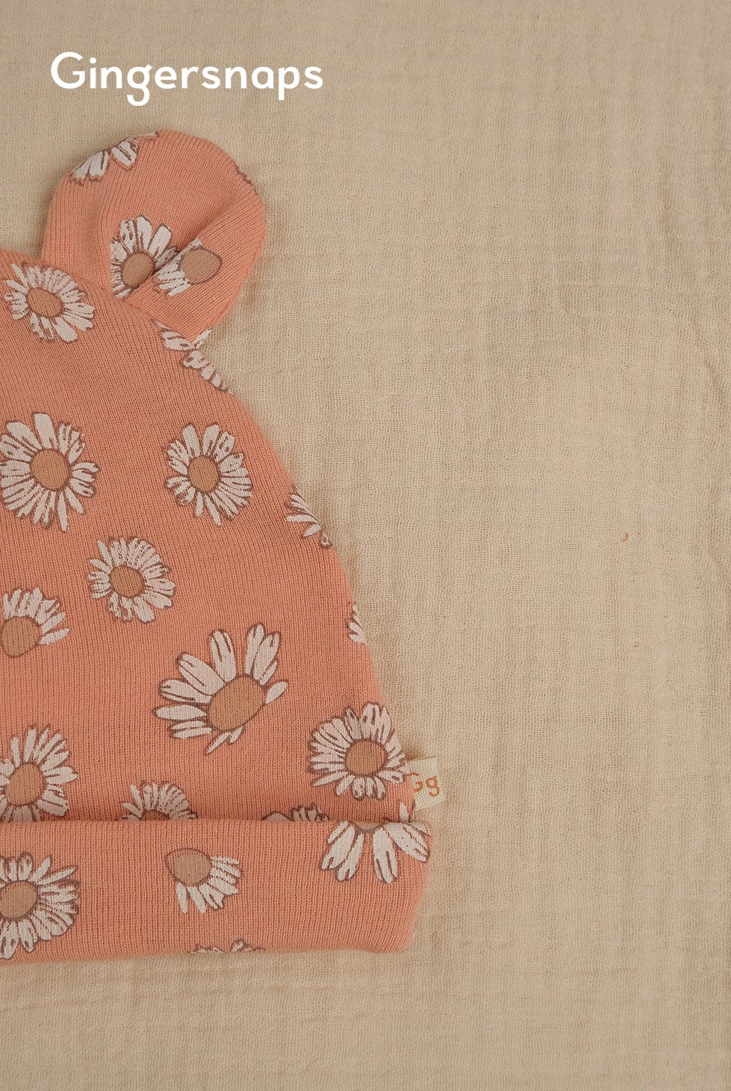 جينجرسنابس جمبسوت بناتي رضع منقوش طويل كم طويل مع قبعة ومريول أحمر بنفسجي