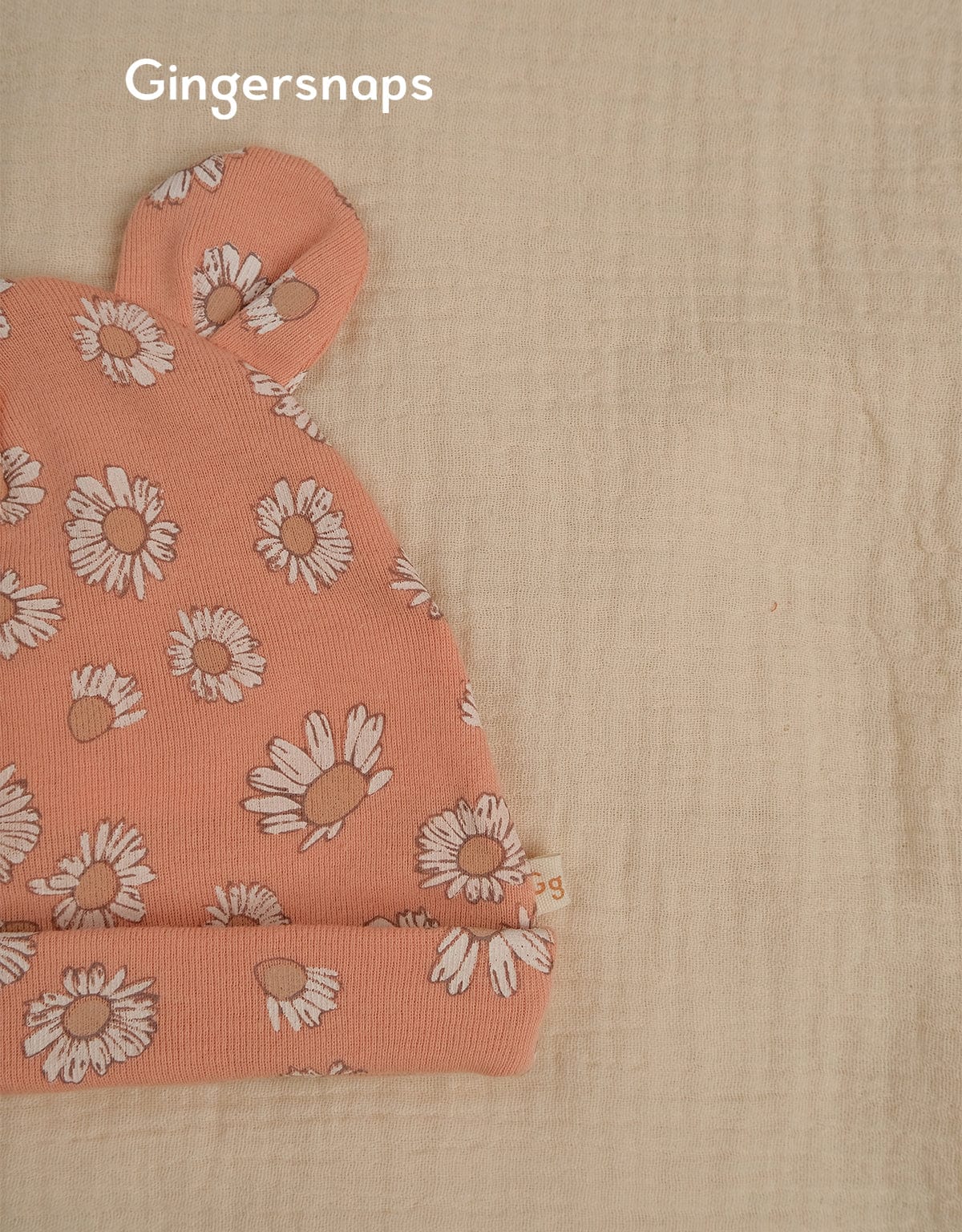 جينجرسنابس جمبسوت بناتي رضع منقوش طويل كم طويل مع قبعة ومريول أحمر بنفسجي